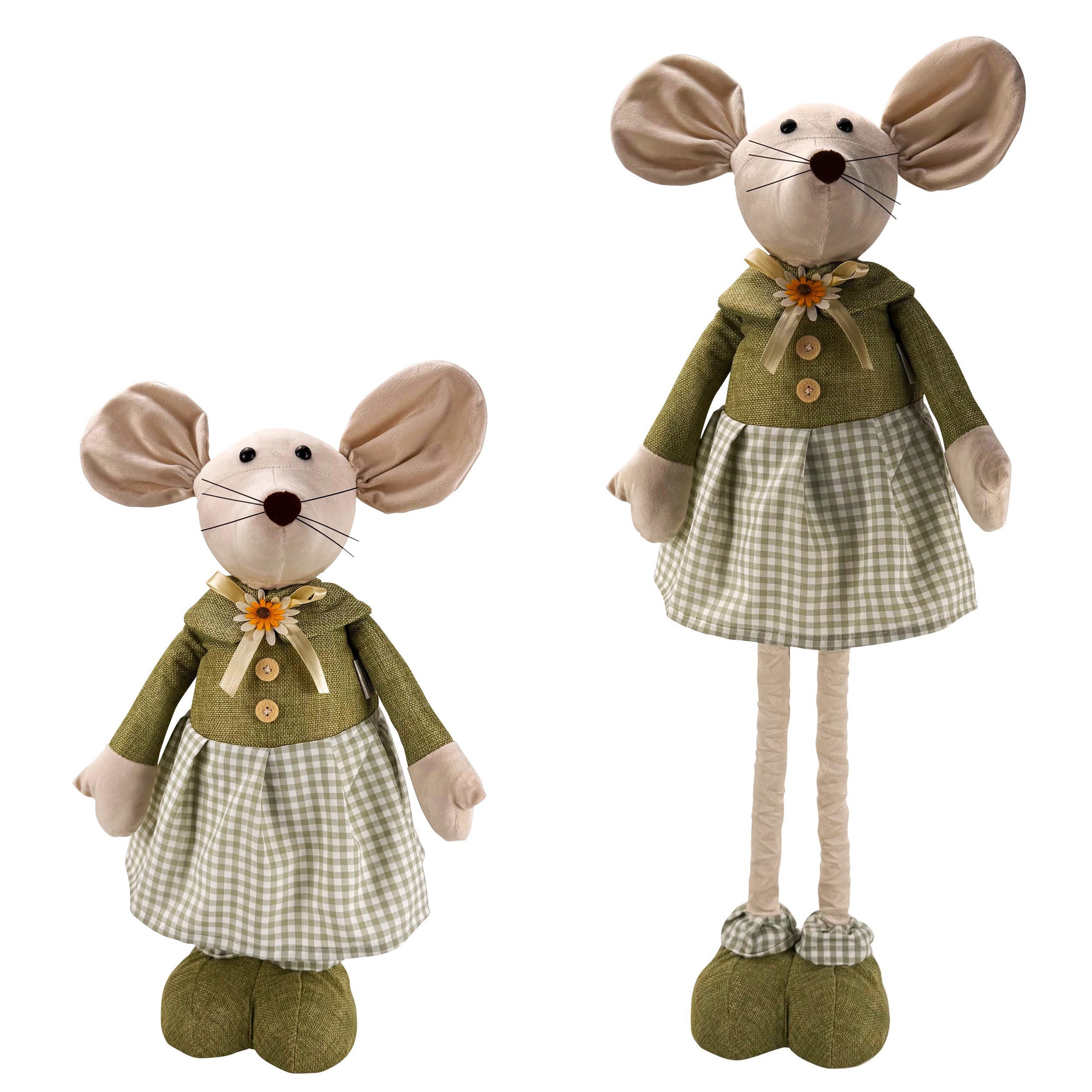 Online-Fuchs Dekofigur süße Maus mit Teleskopbeinen - ähnlich der Wichtelfa günstig online kaufen