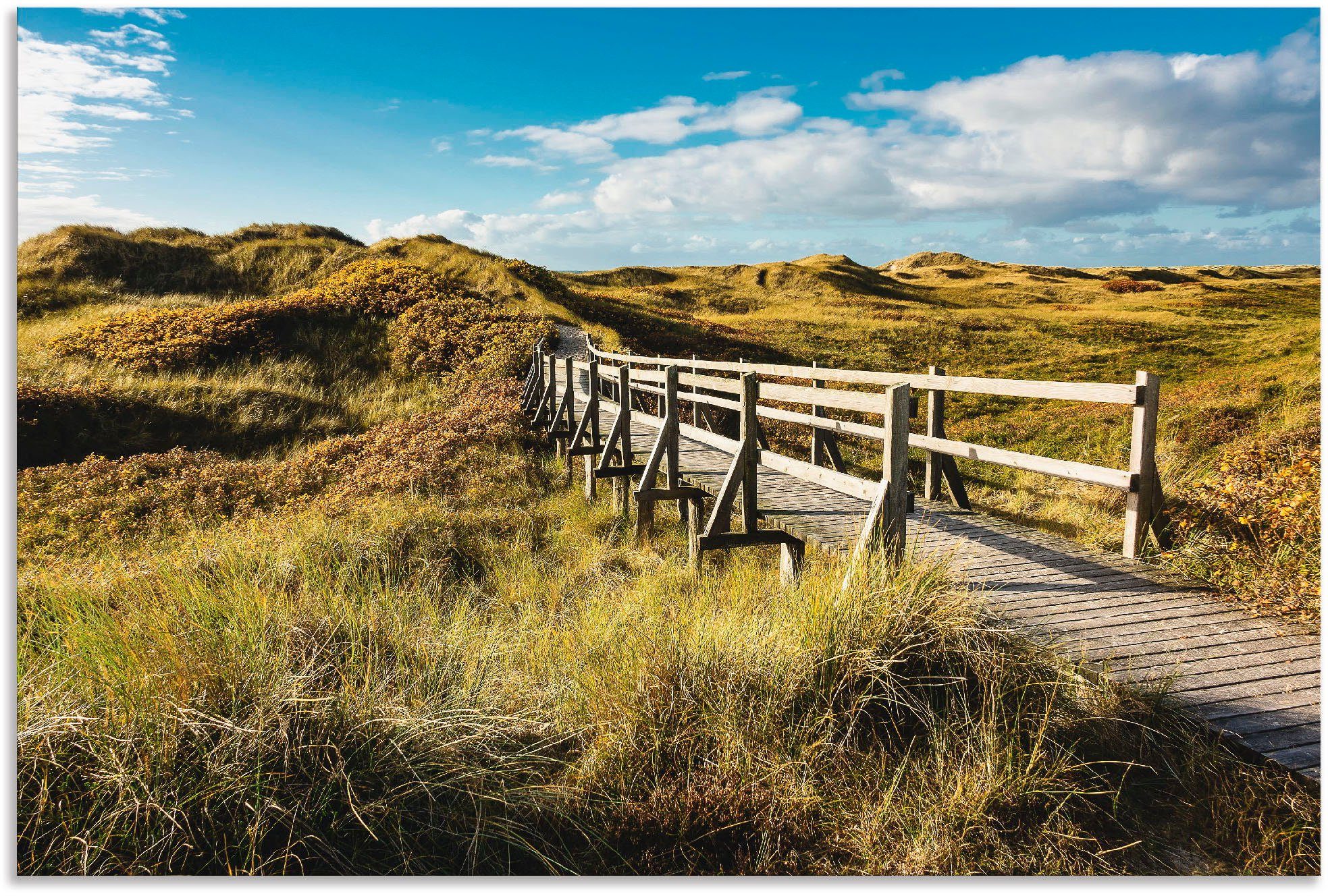 Artland Wandbild den Amrum, Poster Küste St), Größen Insel Dünen Leinwandbild, in als Alubild, Landschaft in oder (1 versch. Wandaufkleber