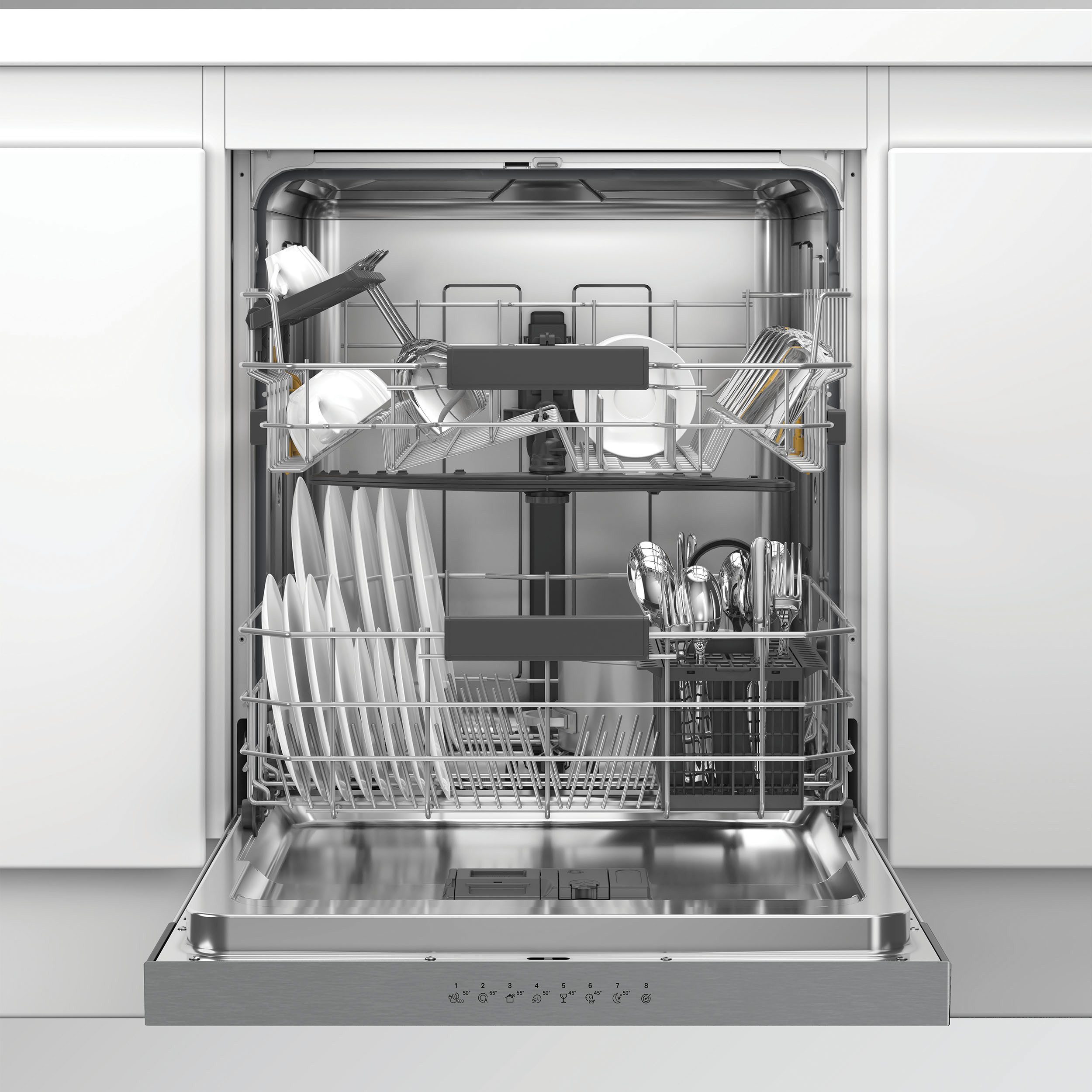 BAUKNECHT teilintegrierbarer Geschirrspüler OBBC Ecostar2 5320, 8,9 l, 14 Maßgedecke, Glass Care – schonende Reinigung für empfindliche Gläser – Bild 5 von 5