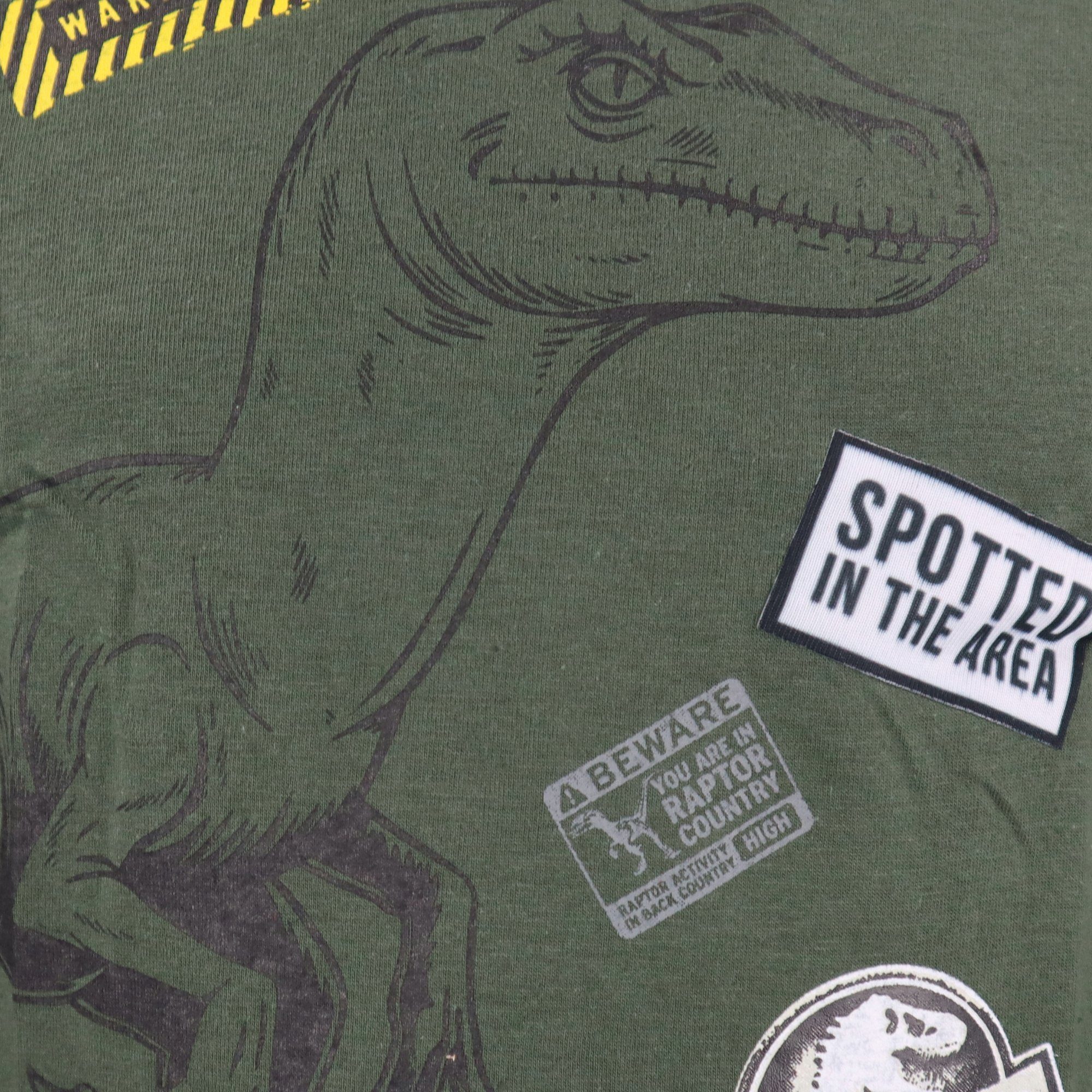 Raptor Dunkelgrün Langarmshirt Jurassic Kinder Jurassic Shirt Gr. Grau World bis Jungen Grün 134, World 104 oder