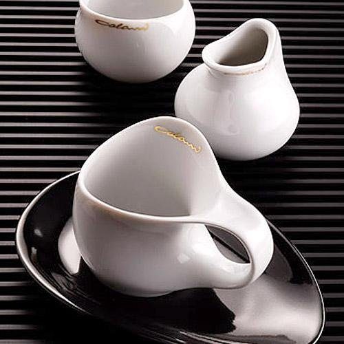 Luigi Colani Becher Ab ovo Black & White, Porzellan, Set 2-tlg.