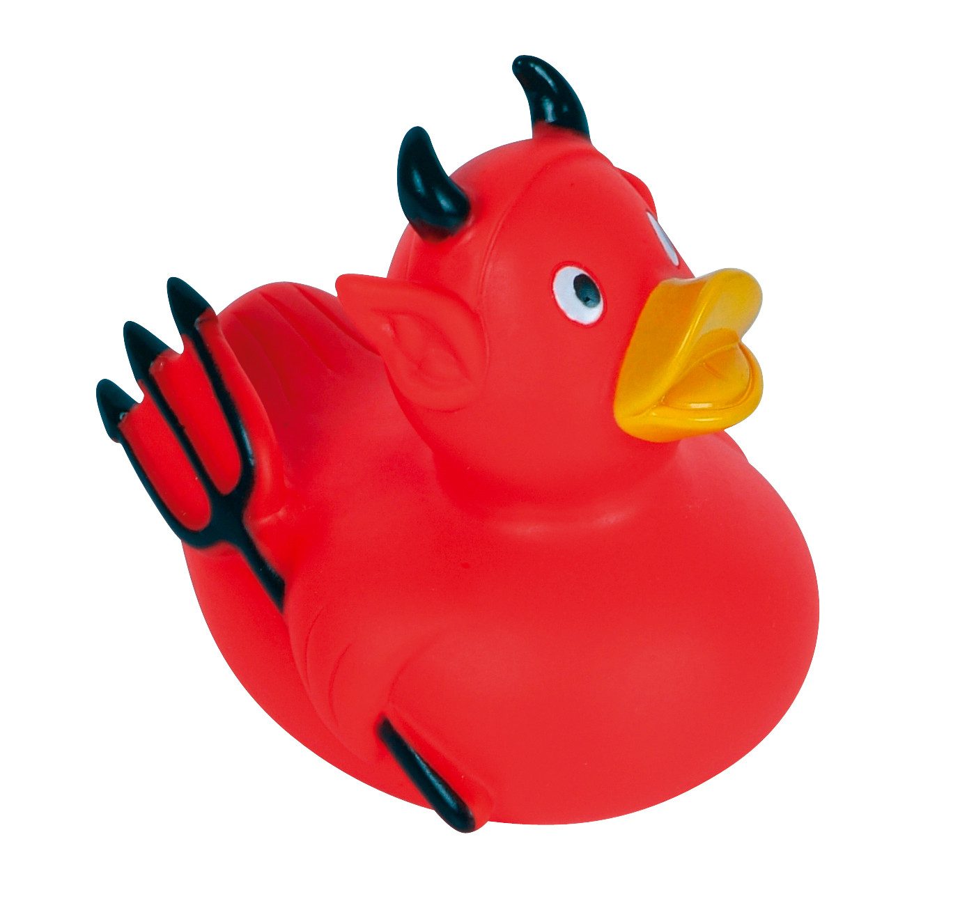 mbw Grußkarten Teufel rot - Hobbyente - Quietscheente - Badeente - ca. 8 cm gross