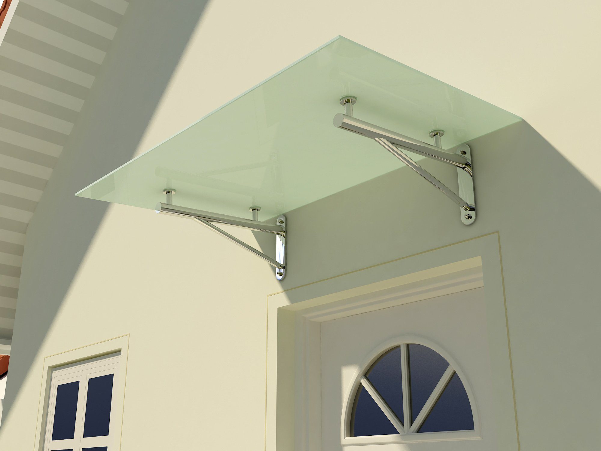 Fischer und Adamek Vordach Glasvordach Elbrus 120 cm