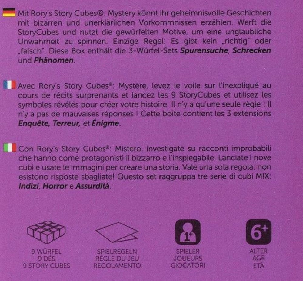 Zygomatic Spiel Story Cubes – Würfelspiele Familienspiel, Partyspiel - Erzählspiel - Kinderspiel