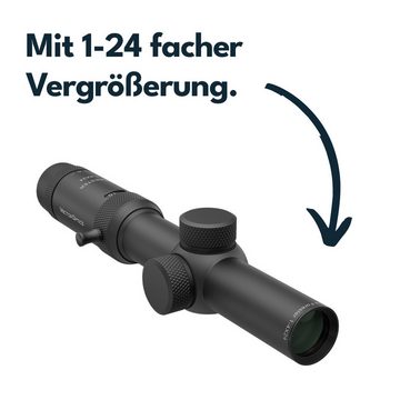 Vector Optics Vector Optics SCOC-28 Forester JR 1-4x24 Zielfernrohr (Ideal für Jagd, Sport und Airsoft)