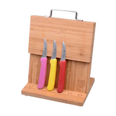 GRÄWE Messerblock GRÄWE Magnet-Messerhalter Bambus klein mit Küchenmessern