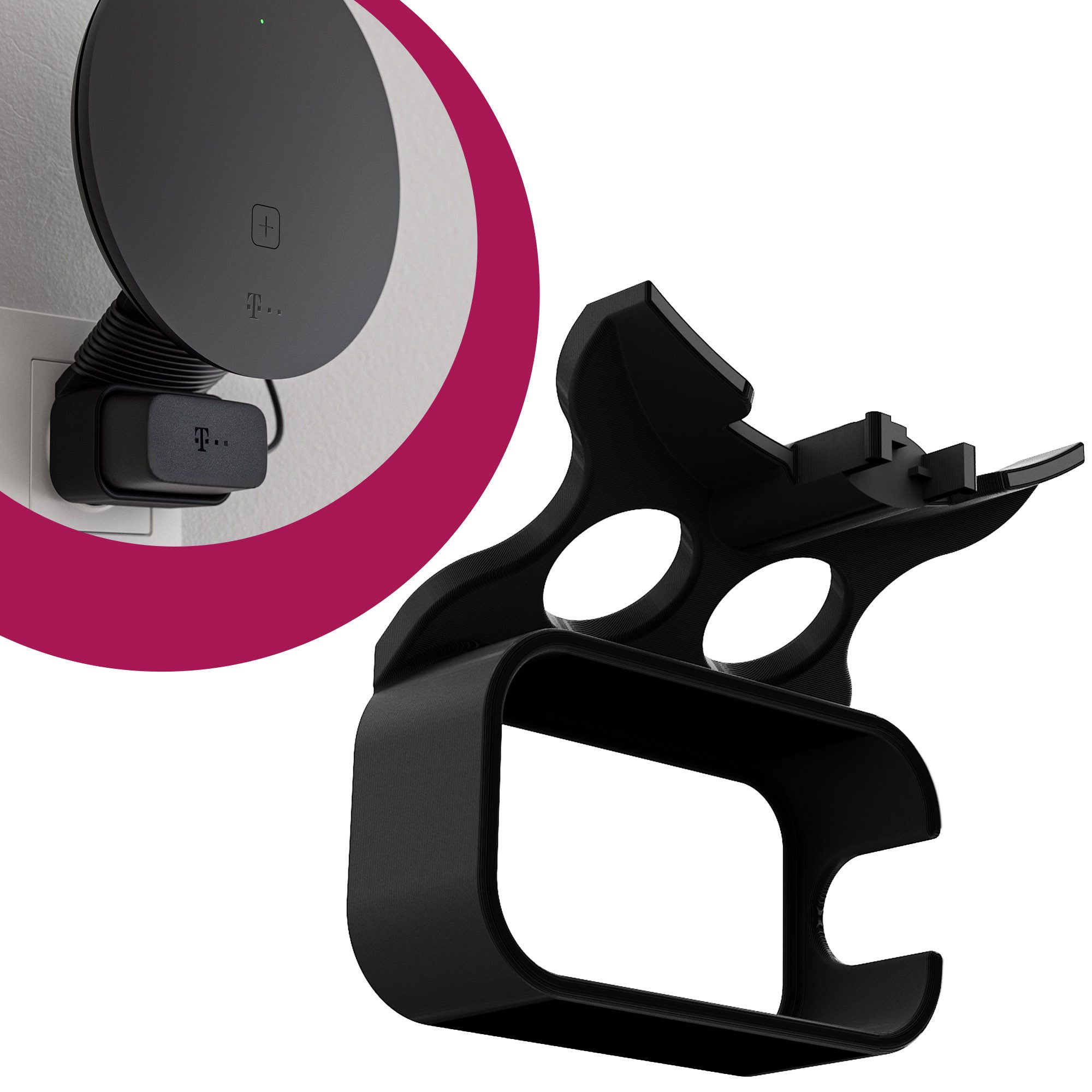 Wandhalterung Steckdosen Wandhalterung passend für Telekom Speed Home WLAN Router