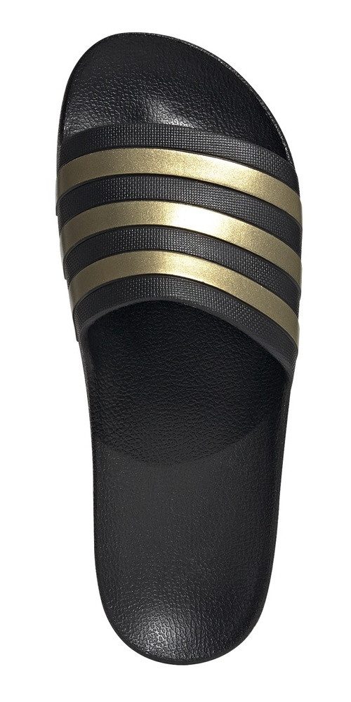 adidas Performance Adilette Aqua 3-Streifen schwarz/gold - 1 Paar Badeschuh günstig online kaufen