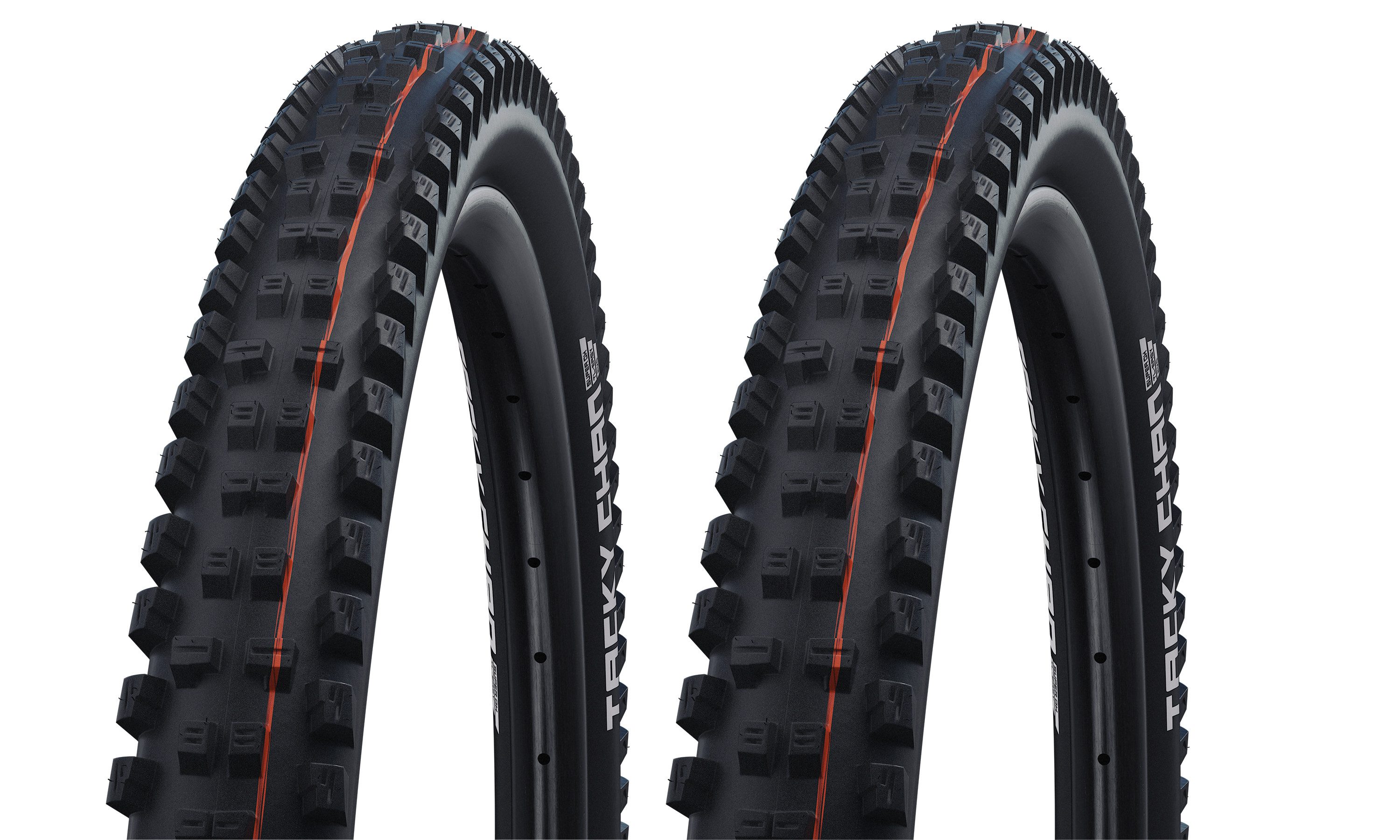 Schwalbe Fahrradreifen 2x Schwalbe Tacky Chan 62-622 Super Trail TL-Easy Faltreifen 29x2.40, Faltreifen