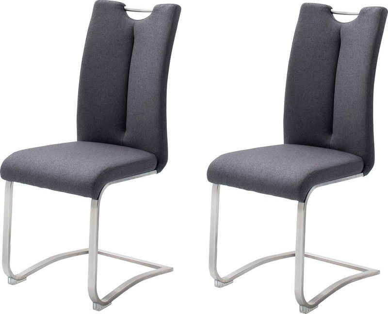 MCA furniture Freischwinger Artos XL (Set, 2 St), 2-er Set, Stuhl mit Griffloch, belastbarkeit bis 140 kg