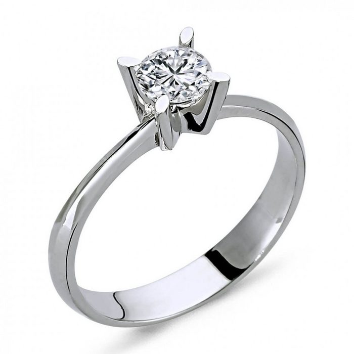 EinStein Diamant Diamantring 0 43 Carat Diamant Solitär Ring Meisterstück 14 Karat Weißgold