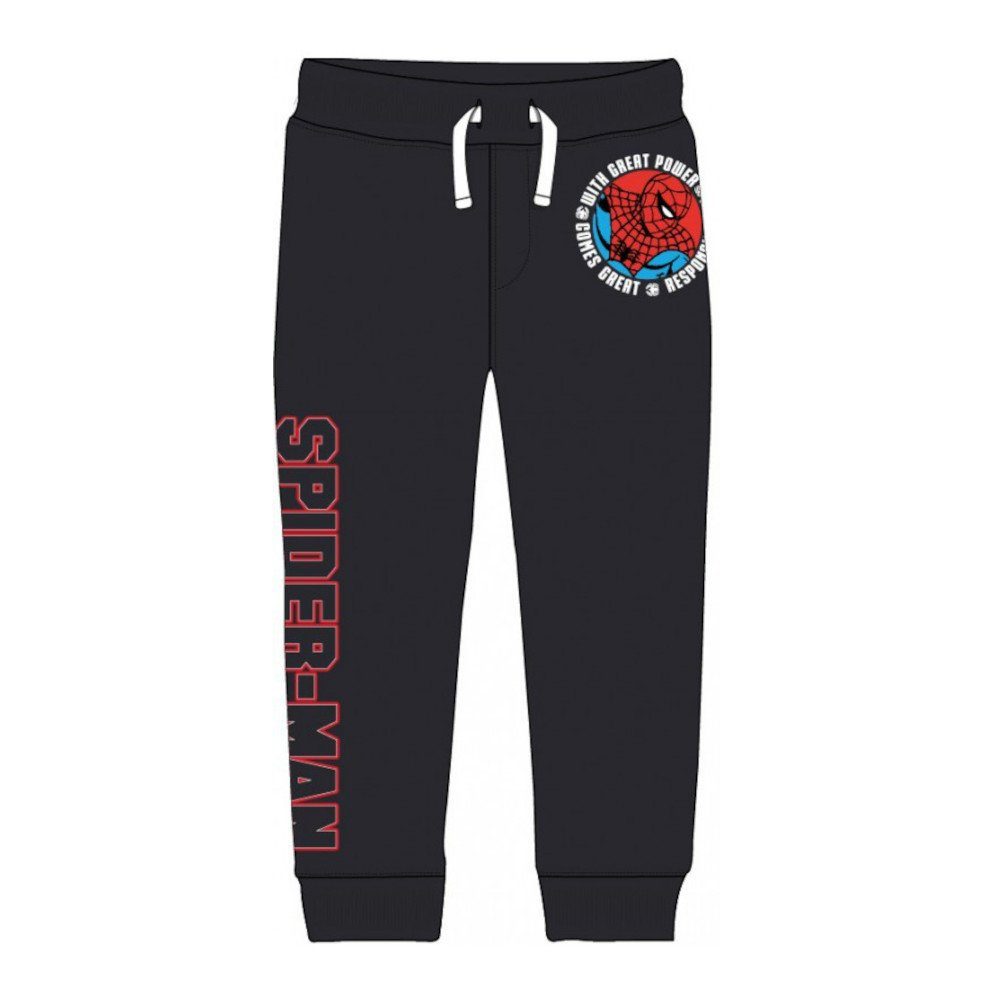 Spiderman Jogginghose Spiderman Freizeit- & Jogginghose für Jungen, Dunkelgrau mit Rotem