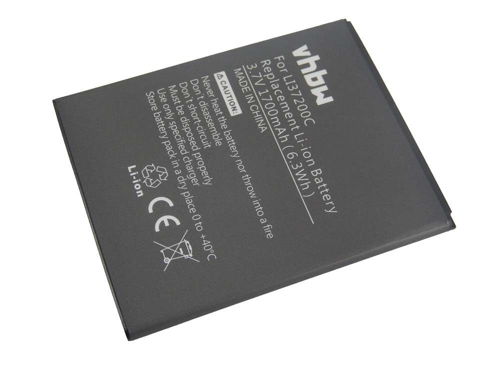 vhbw Ersatz für Hisense LI37200C für Smartphone-Akku Li-Ion 1700 mAh (3,7 V)