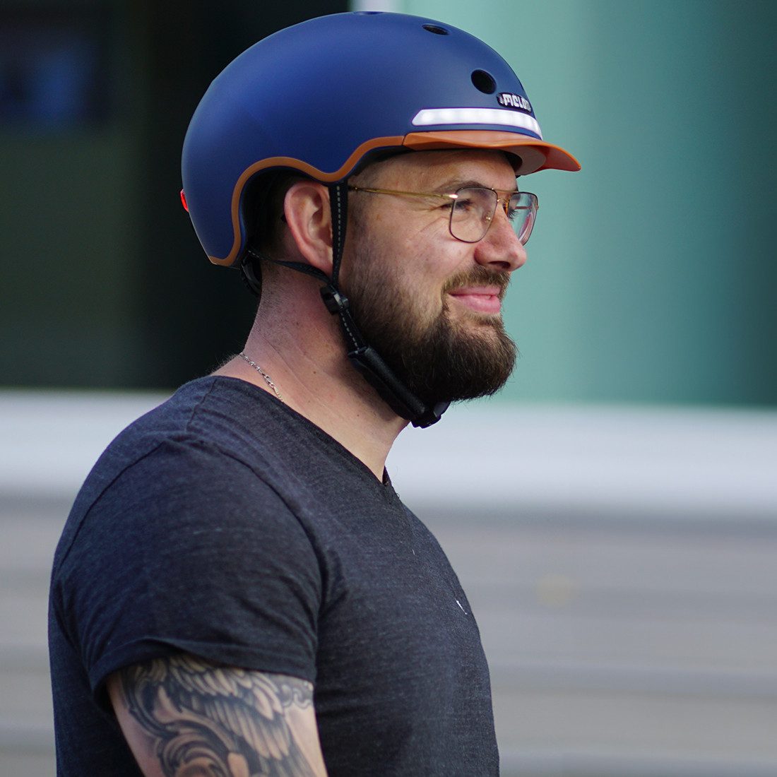 Melon Fahrradhelm E-Series Heaven & Earth mit Vorder- und Rücklicht, super leicht, Magnetverschluss, größenverstellbar, mehr als 50 Designs