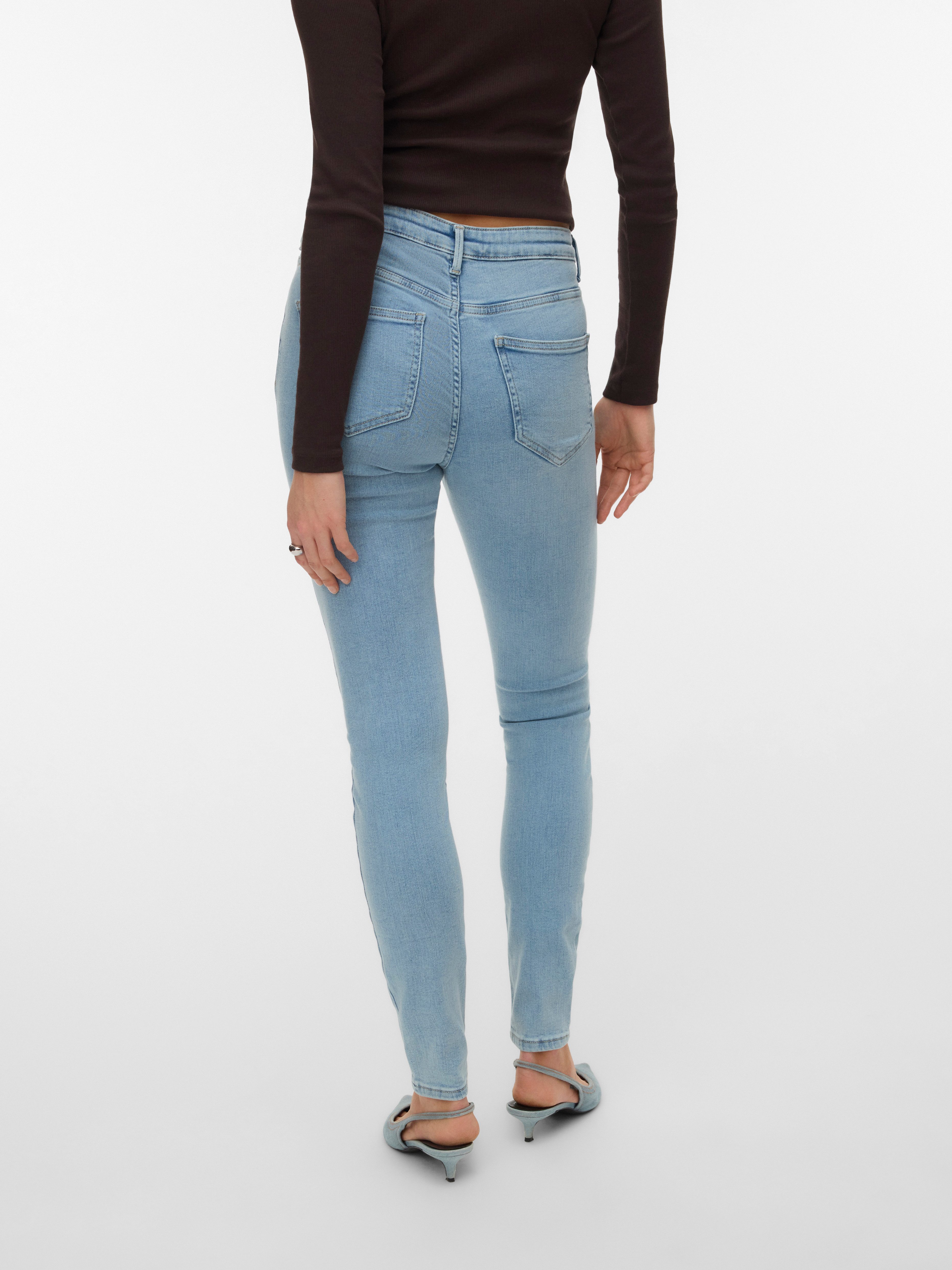 Vero Moda Skinny-fit-Jeans VMPOLLY MR SKINNY JEANS RA3056 NOOS Baumwollmisc günstig online kaufen