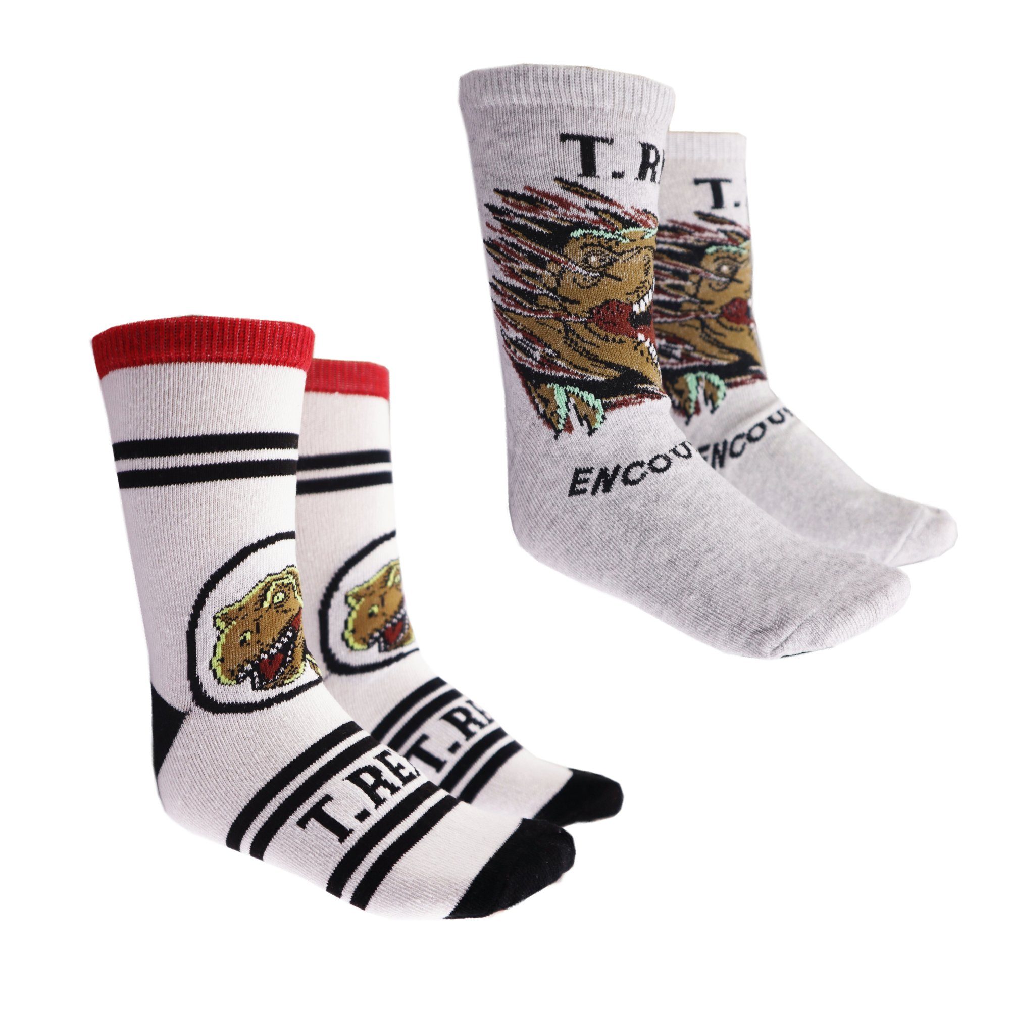 Jurassic World Langsocken Jurassic World T-Rex Jungen lange Socken im 2-er Pack Gr. 27 bis 38