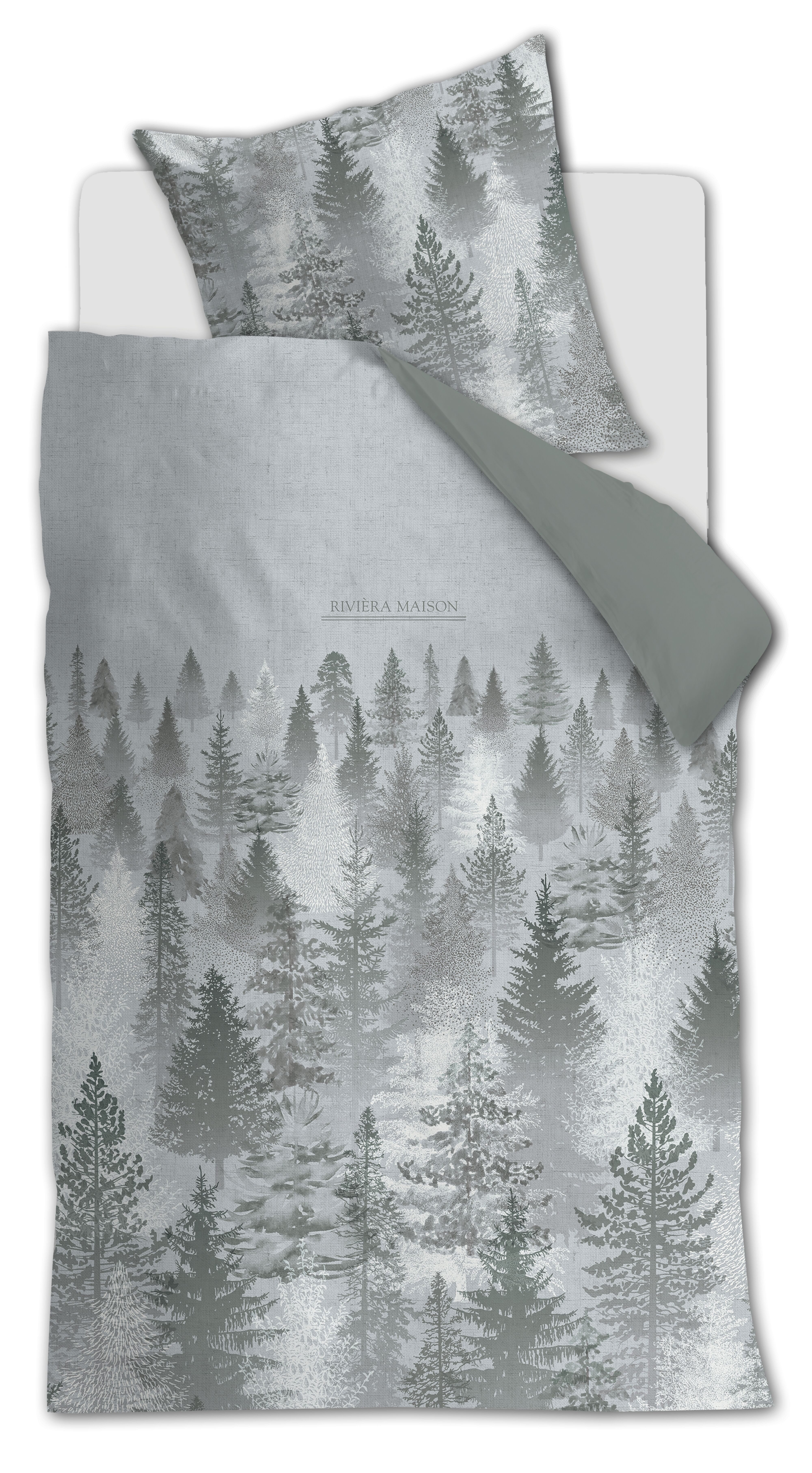 Rivièra Maison Bettwäsche Rivièra Maison, Bettwäsche Set, Foggy Forest, 2 t günstig online kaufen