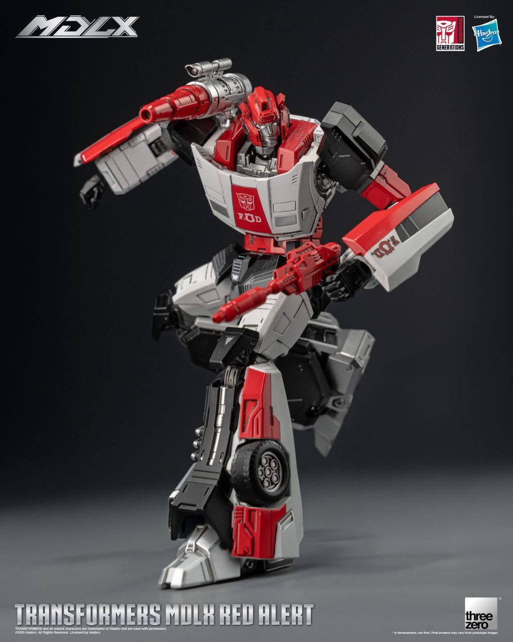 ThreeZero Actionfigur Transformers MDLX Actionfigur Red Alert 15 cm