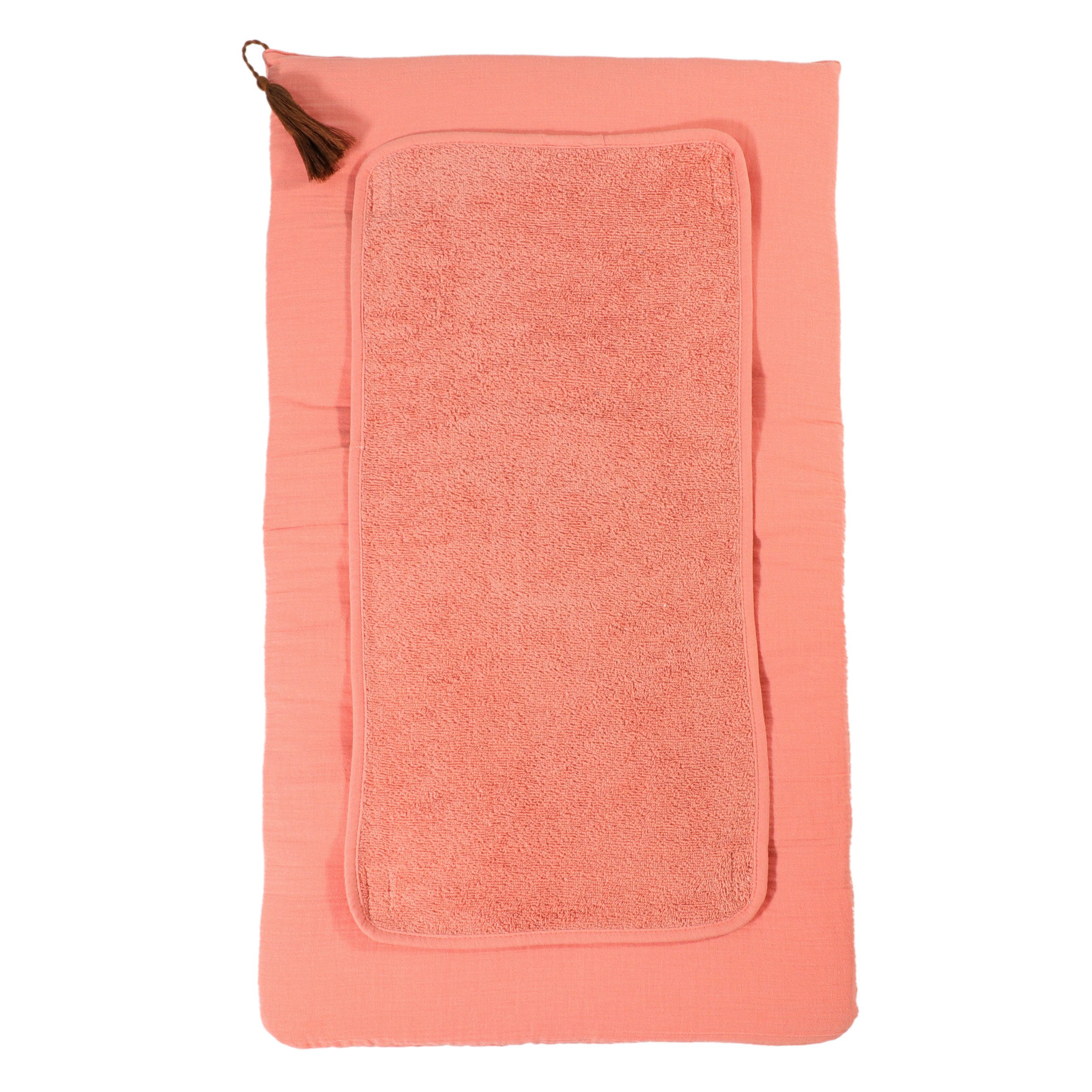 Puckdaddy GmbH Wickelauflage Sanna - Koralle 42x76cm für Wickelbrett (1x Wickelauflage)