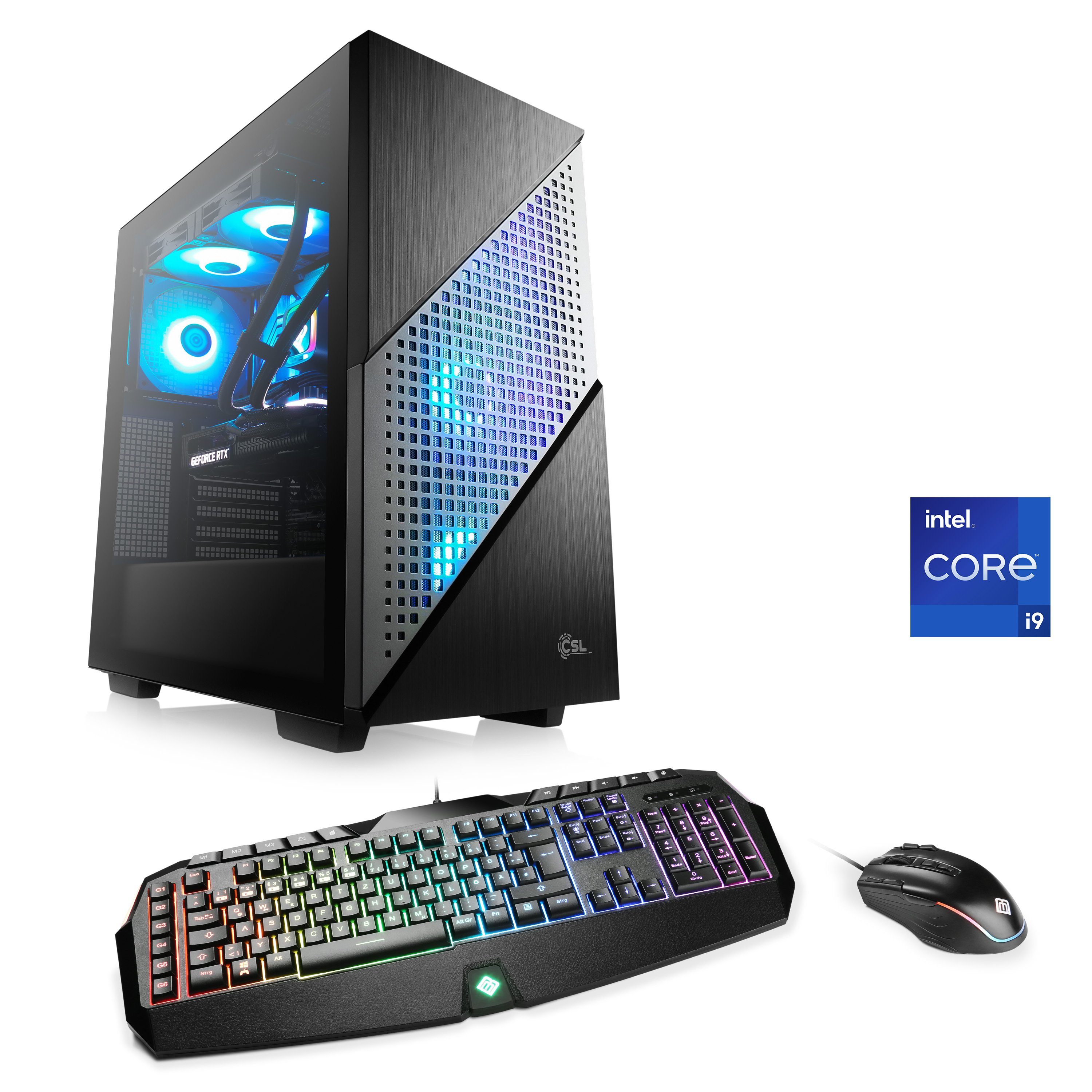 CSL Aqueon C99363 Extreme Edition Gaming-PC (Intel® Core i9 13900KF, NVIDIA GeForce RTX 4090, 32 GB RAM, 2000 GB SSD, Wasserkühlung)