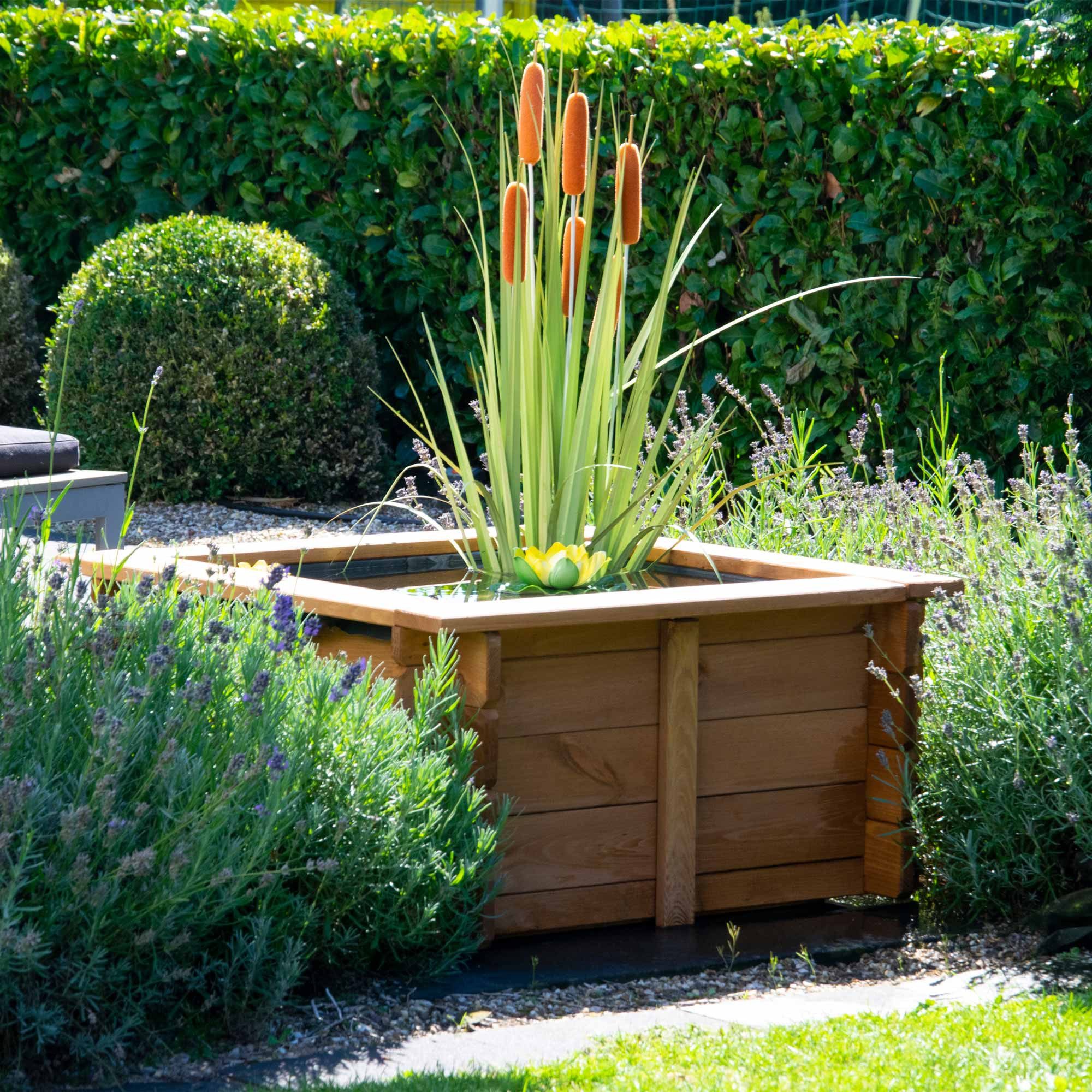 dobar Raised Pond Square Raised Pond "Square" incl. pond liner, pine