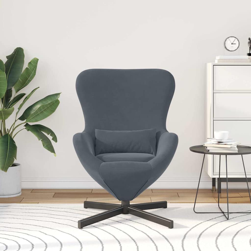 vidaXL Sessel Eiersessel Dunkelgrau 63 x günstig online kaufen