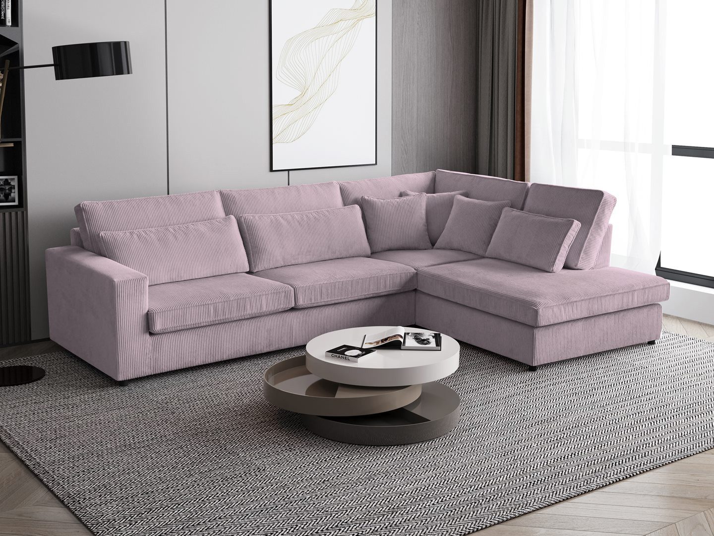 Beautysofa Ecksofa mit dekorativen Kissen PARMA, günstig online kaufen