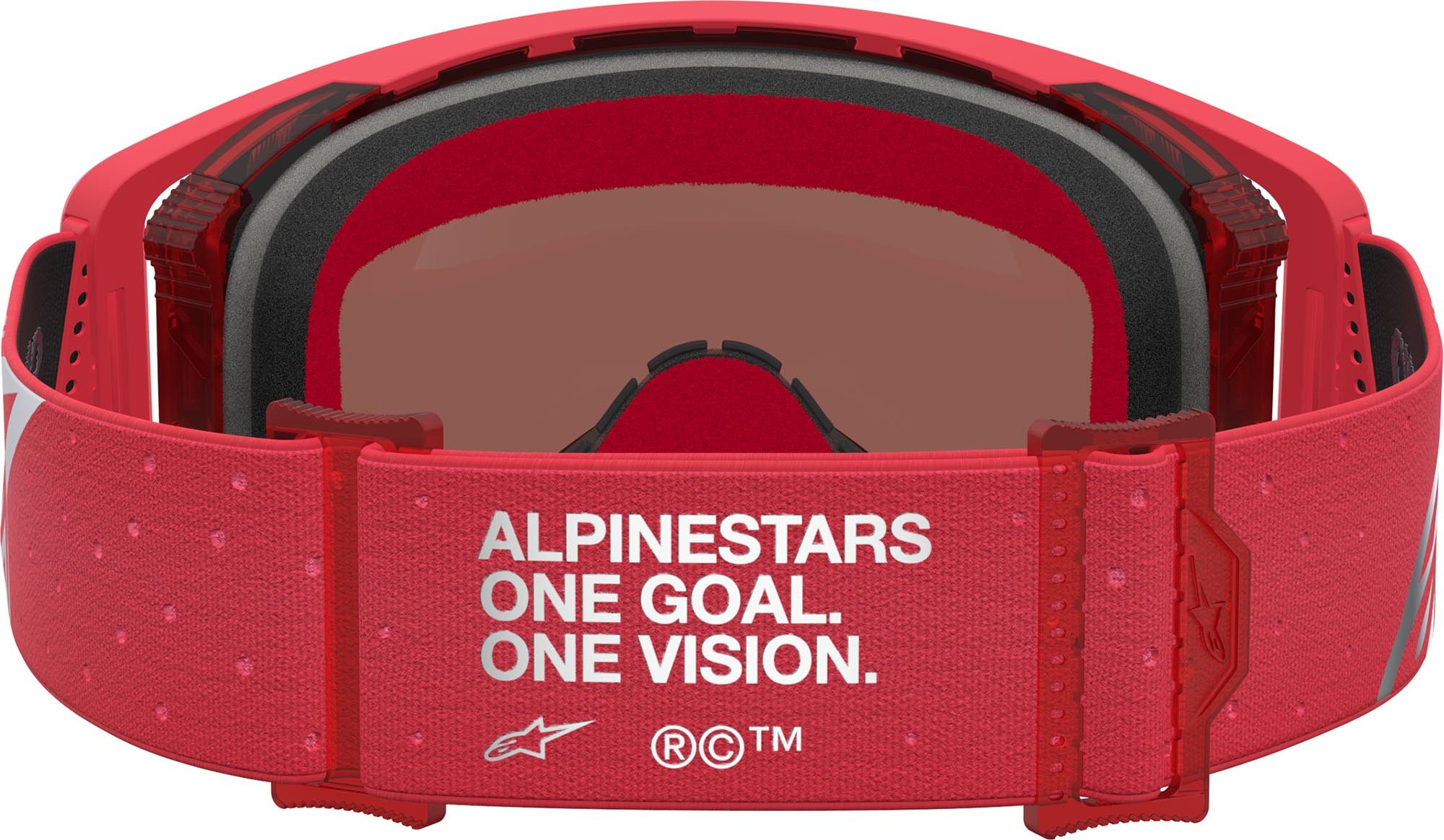 Alpinestars Motorradbrille Supertech Vesta Mirror Motocross Brille, Mit Band,Verspiegelt