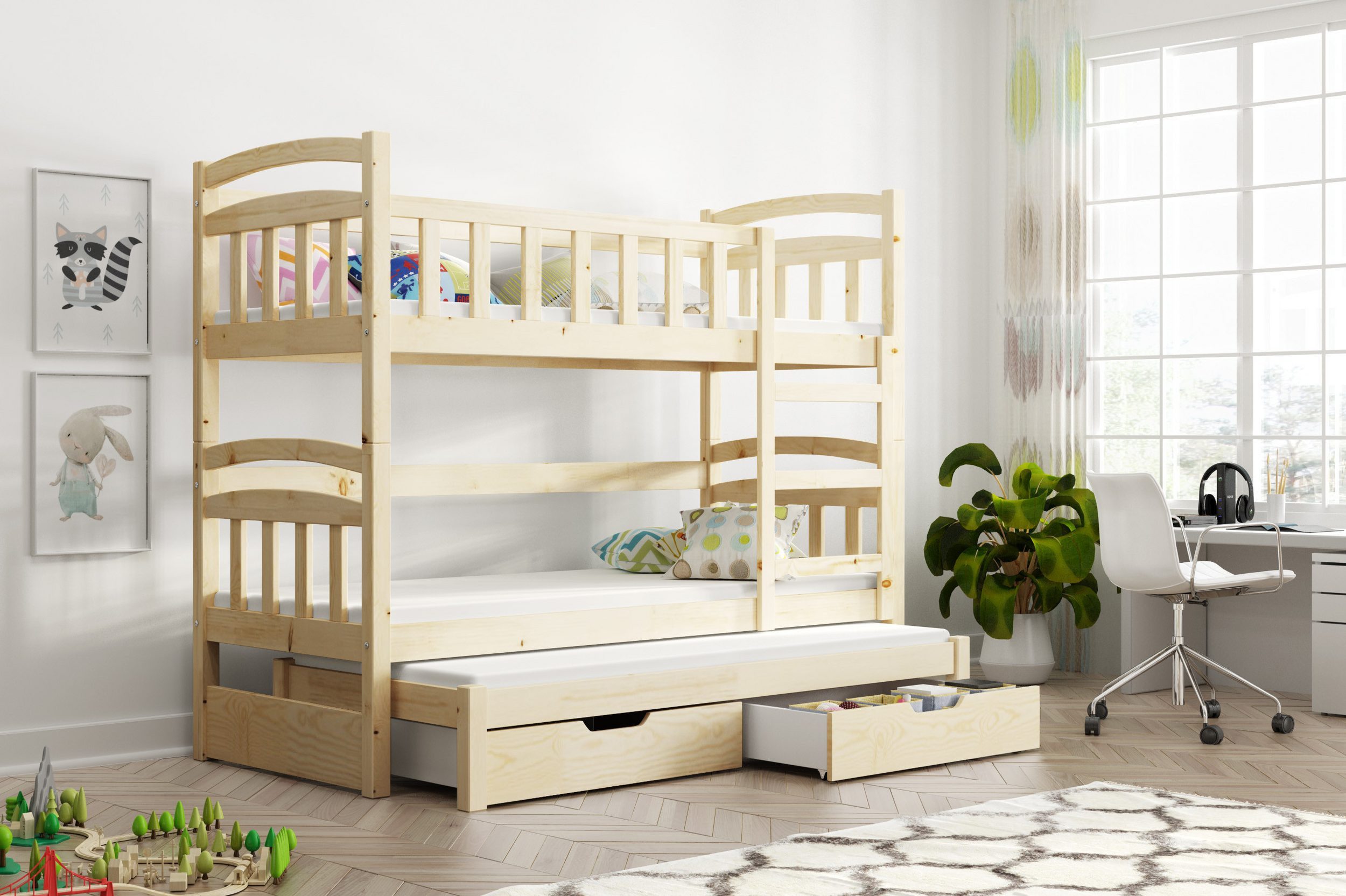 thematys Hochbett Etagenbett Stockbett mit Rausfallschutz günstig online kaufen