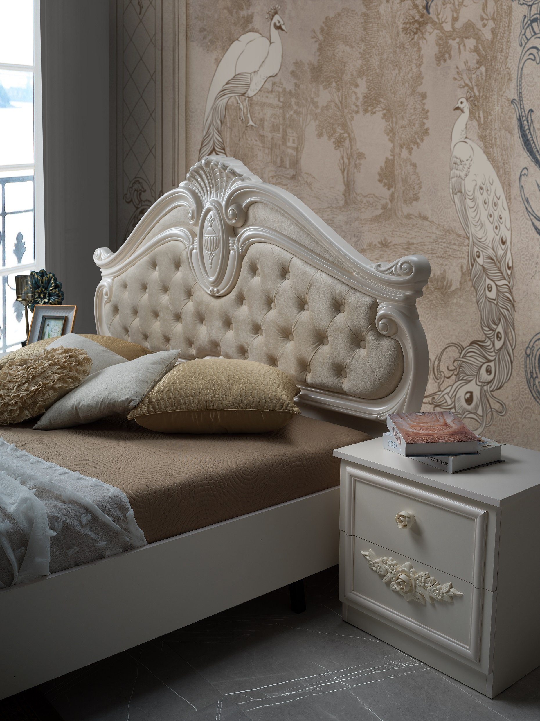 Interdesign24 Schlafzimmer-Set Aurora, (7-teilig, im klassischen Barock Sti günstig online kaufen