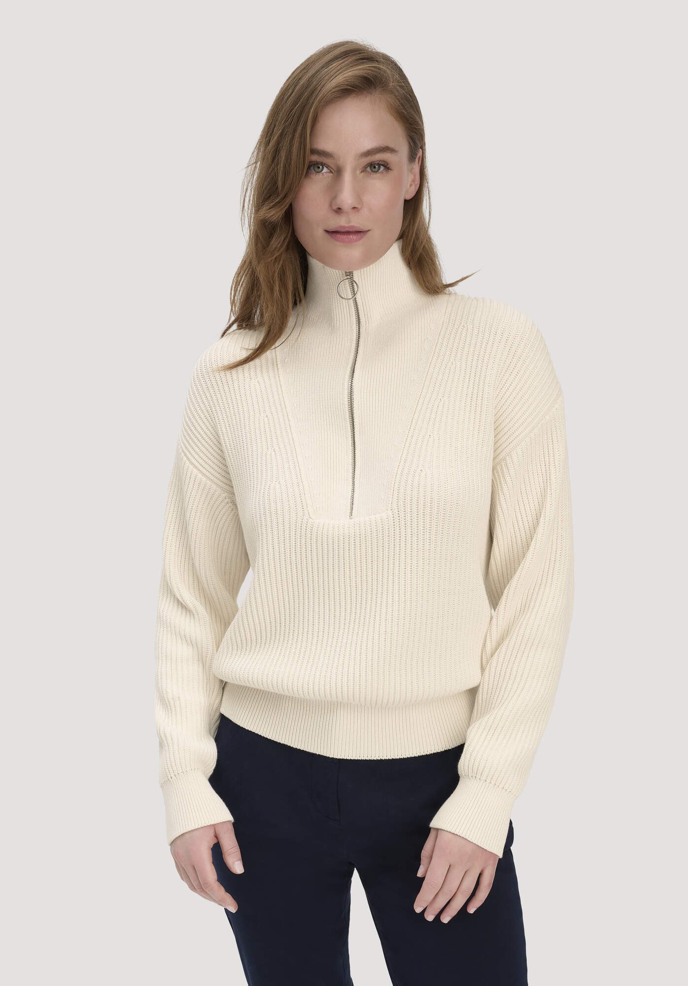 Hessnatur Strickpullover Relaxed aus reiner Bio-Baumwolle (1-tlg)