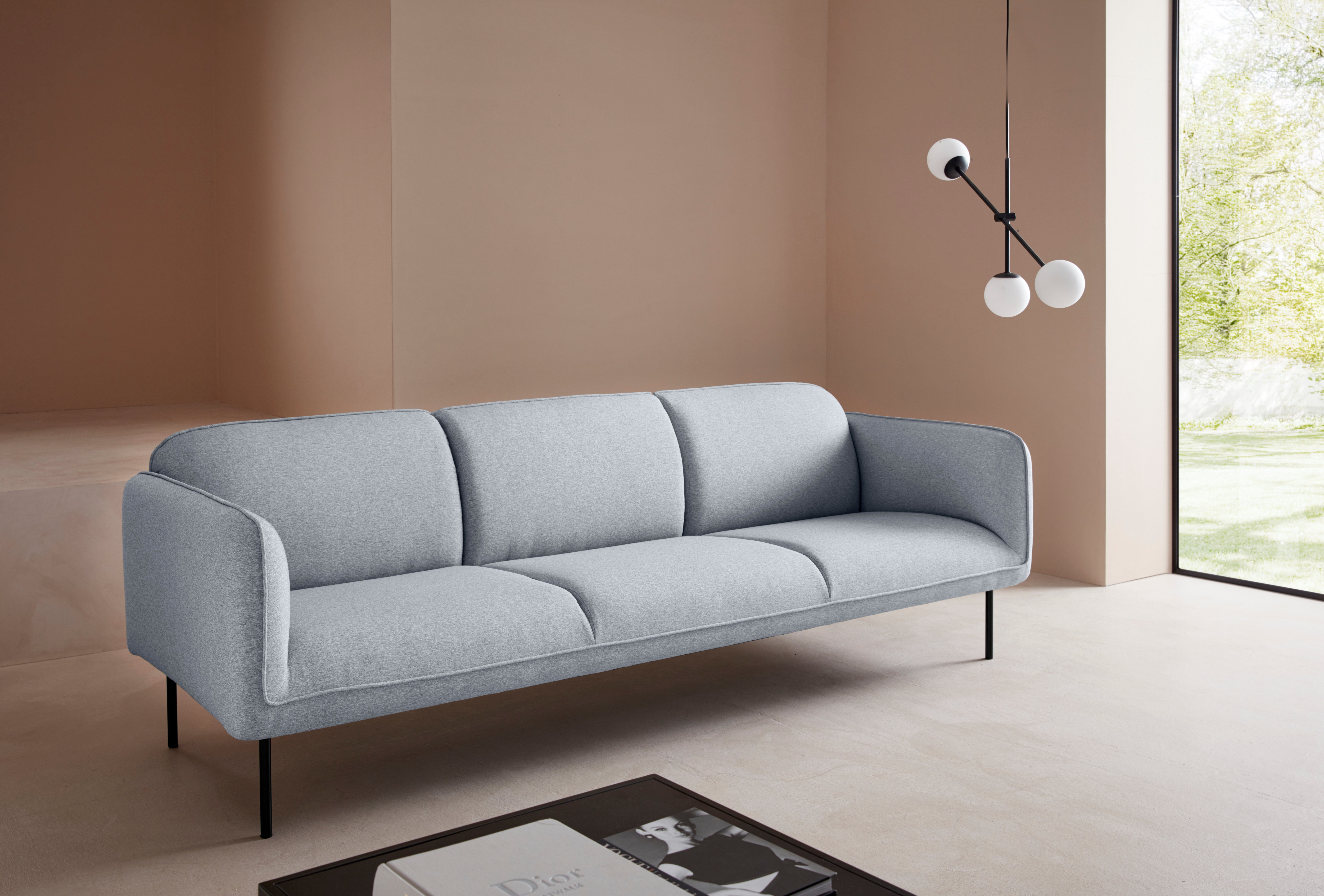 LeGer Home by Lena Gercke 3-Sitzer »Finia«, mit schwarzen Metallfüßen  online kaufen | OTTO