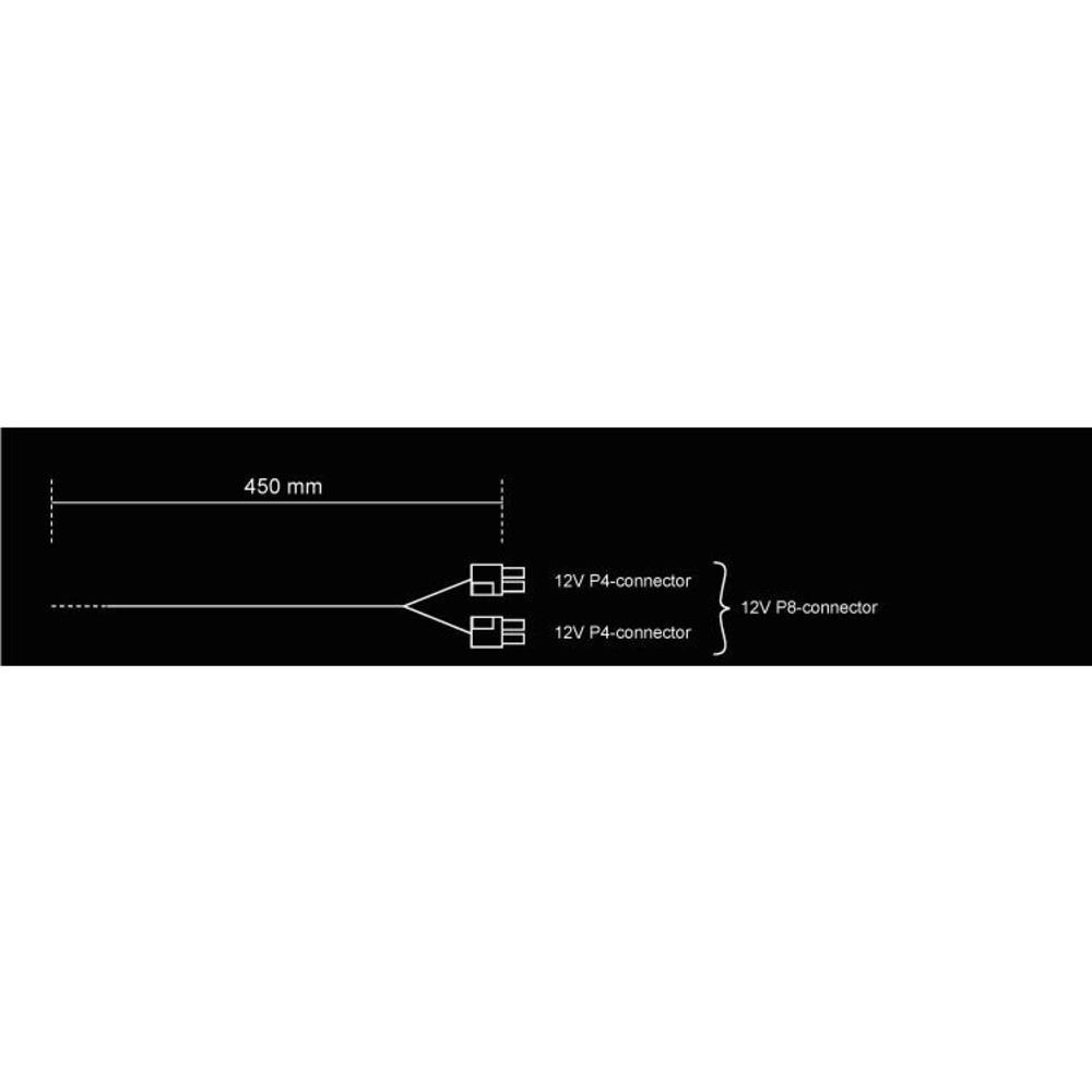 be Power BeQuiet P4+4, Cable) PC Netzteile, (1x mm, PC-Netzteil 450 Stromkabel Power CPU für Computer Cable CC-4420 quiet!