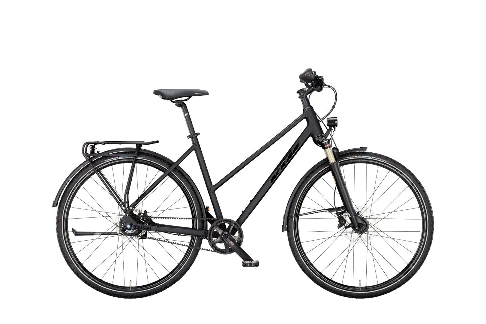 KTM Trekkingrad KTM Maranello 11 Light Belt Damen Trapez schwarz 2025, 11 Gang Shimano SG-S700 CL 32H 135 QR, Nabenschaltung