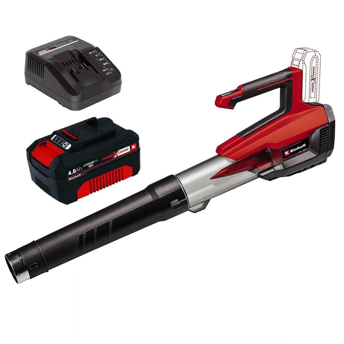 Einhell Akku-Laubbläser Einhell GP-LB 18/200 Li E bürstenloser Motor mit Akku / Ladegerät