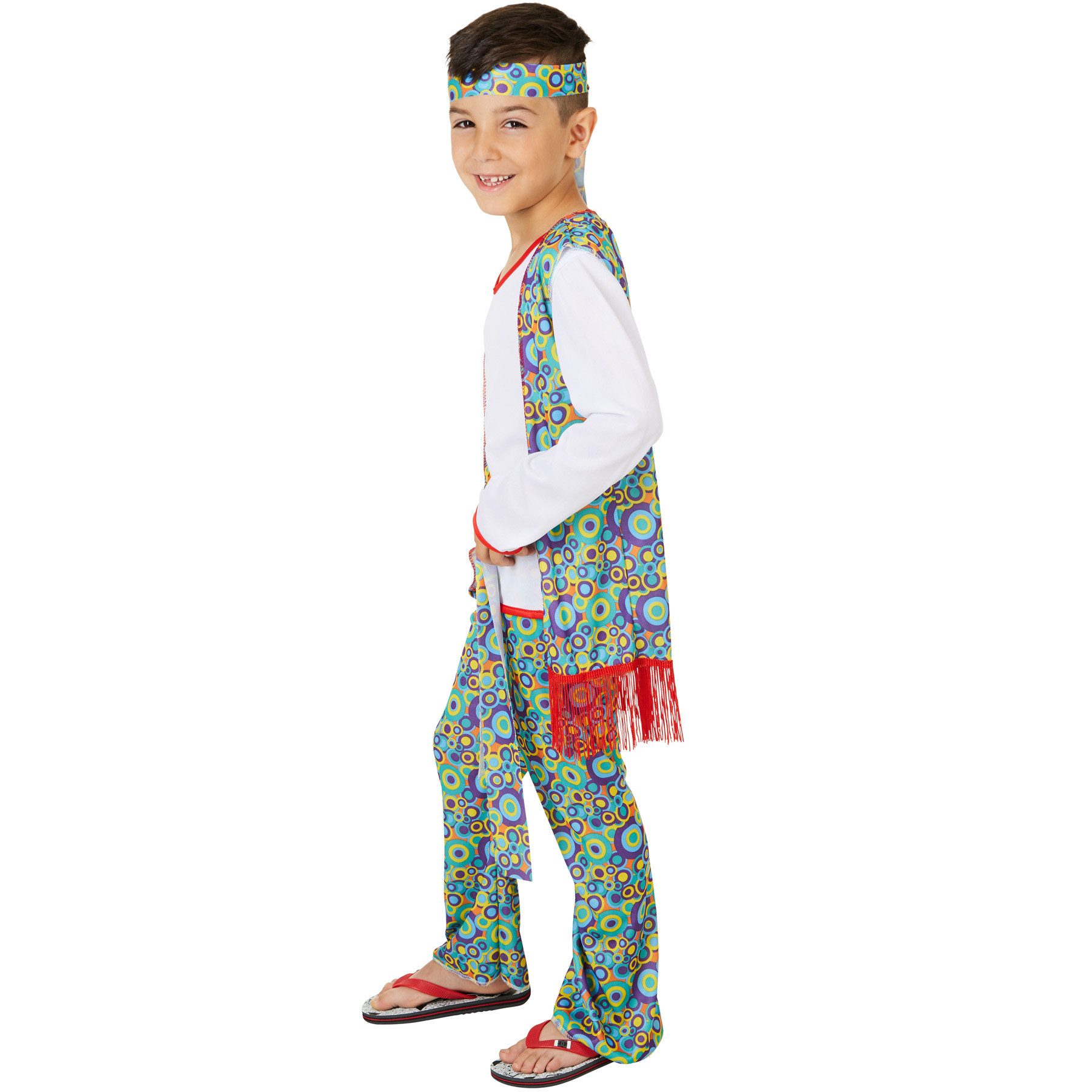 dressforfun Hippie-Kostüm Jungenkostüm Hippieboy, Schönes Langarmshirt