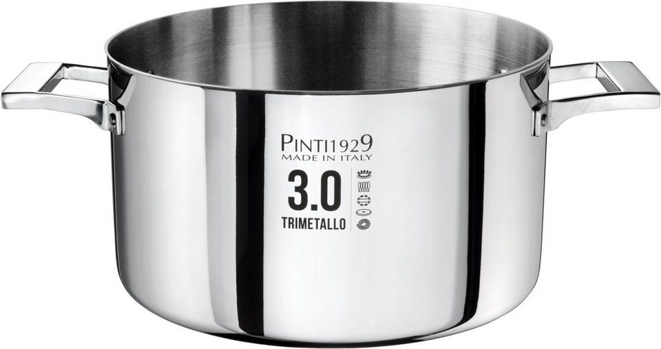 PINTINOX Fleischtopf Century 3.0, Aluminium (1-tlg), Boden und Seitenwände  komplett aus 3 Schicht Material, Induktion