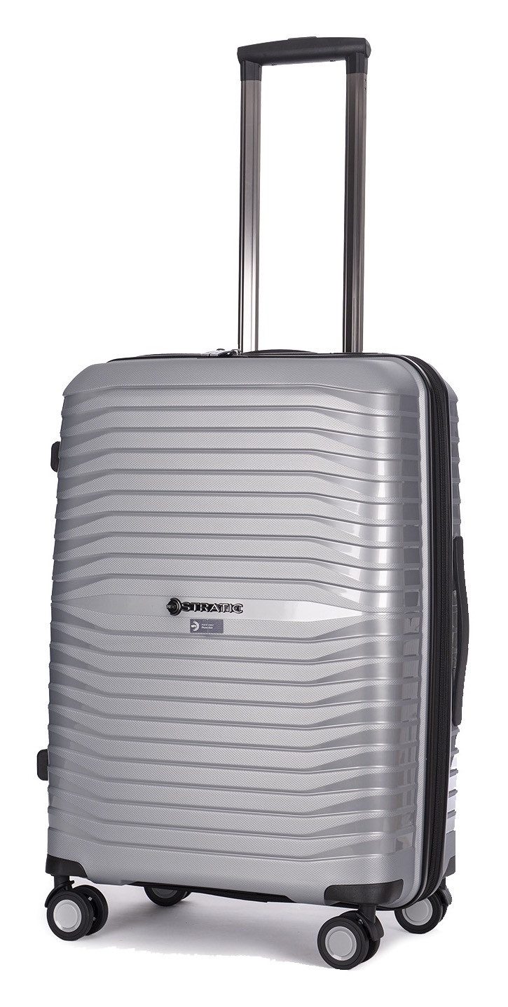 Stratic Trolley BRIGHT+ Koffer M, 4 Rollen, Hartschalenkoffer Trolley TSA-Zahlenschloss STRATIC CONNECT NFC-Chip