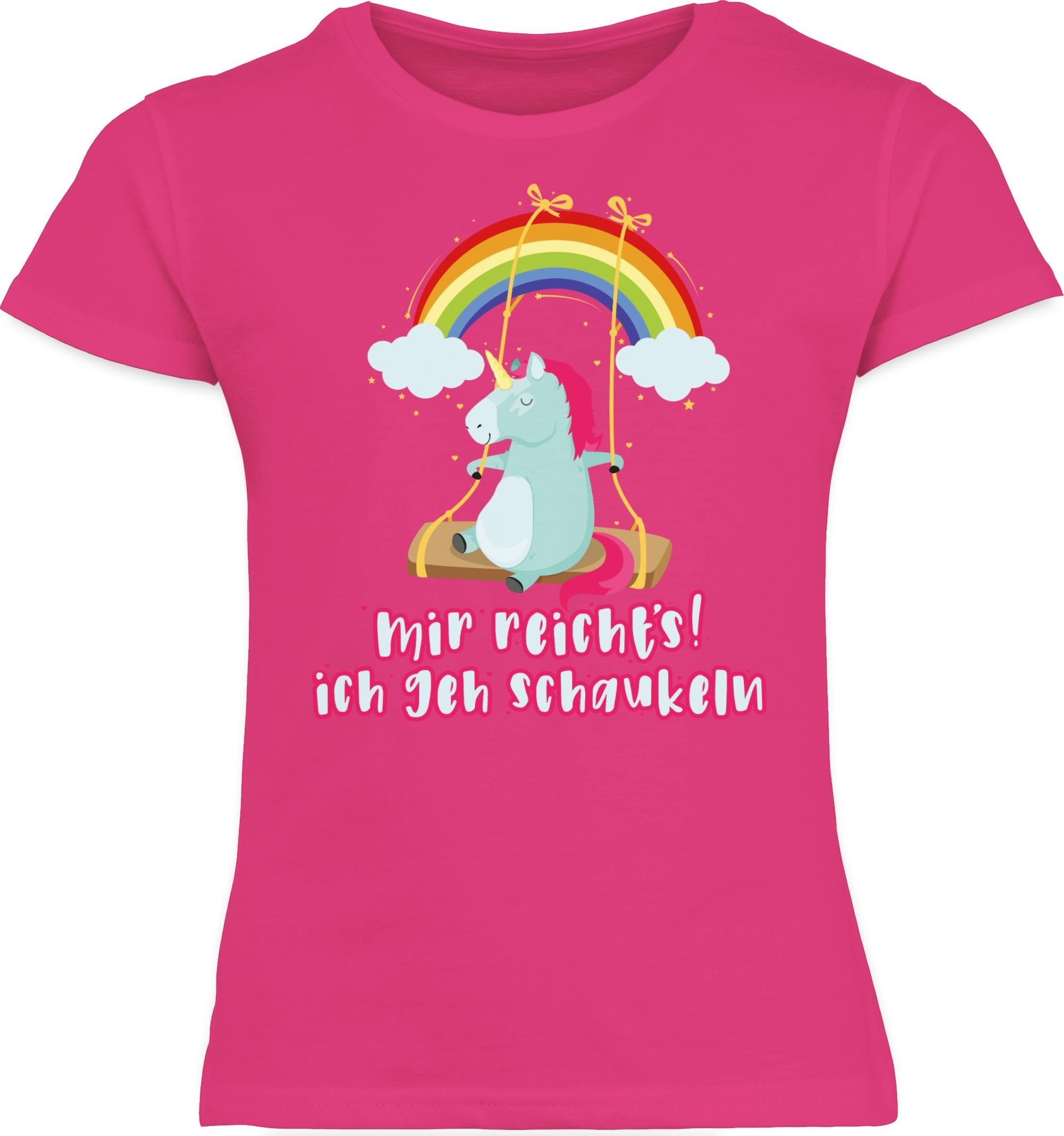 Fuchsia schaukeln ich Lustig - Kinder Sprüche geh reichts Unicorn Sprüche 1 Einhorn Shirtracer Spruch T-Shirt Mir Statement