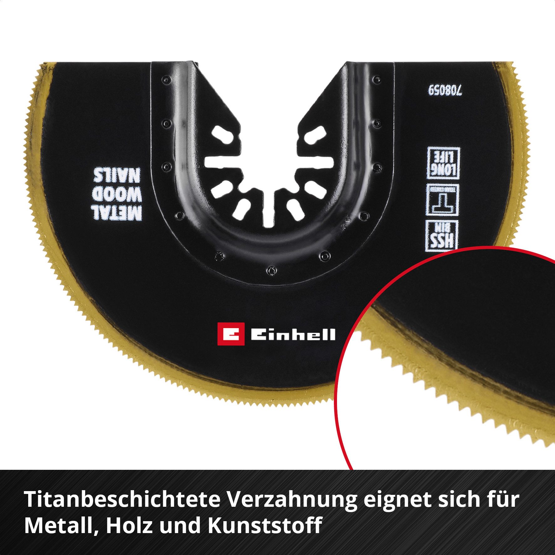 Einhell Sägeblatt Original Einhell Bi-Metall Tauchsägeblatt Titanbeschichtet (100 mm B, Original Einhell Bi-Metall Tauchsägeblatt Titanbeschichtet (100 mm B