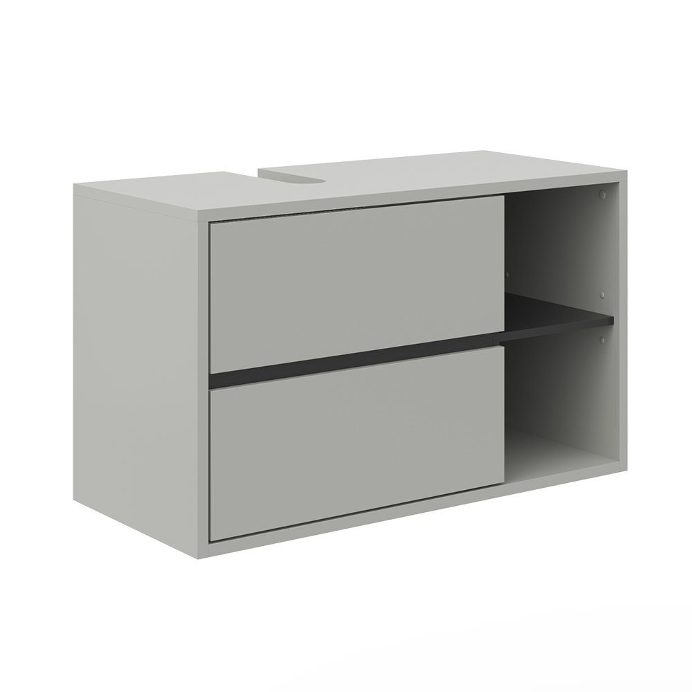 Vicco Waschbeckenunterschrank Viola, Grau/Anthrazit, 100 x günstig online kaufen