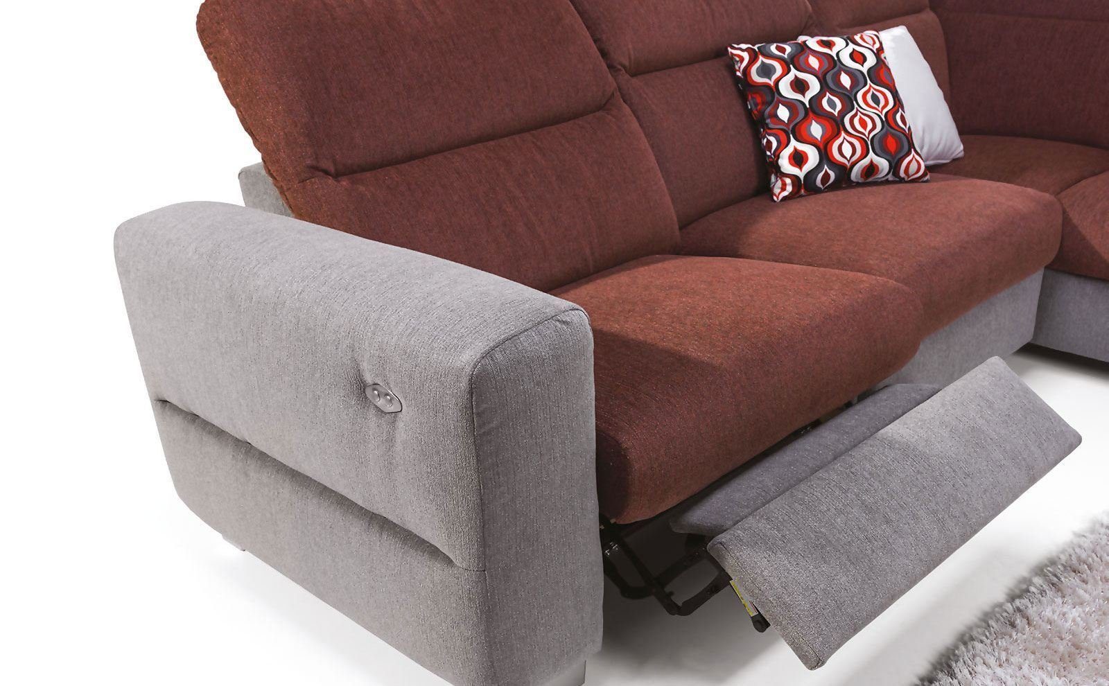 JVmoebel Ecksofa Sofa Made Elektrische in Ecksofa Fußstütze Couch Couch Relax Polster Sofas Europe Neu