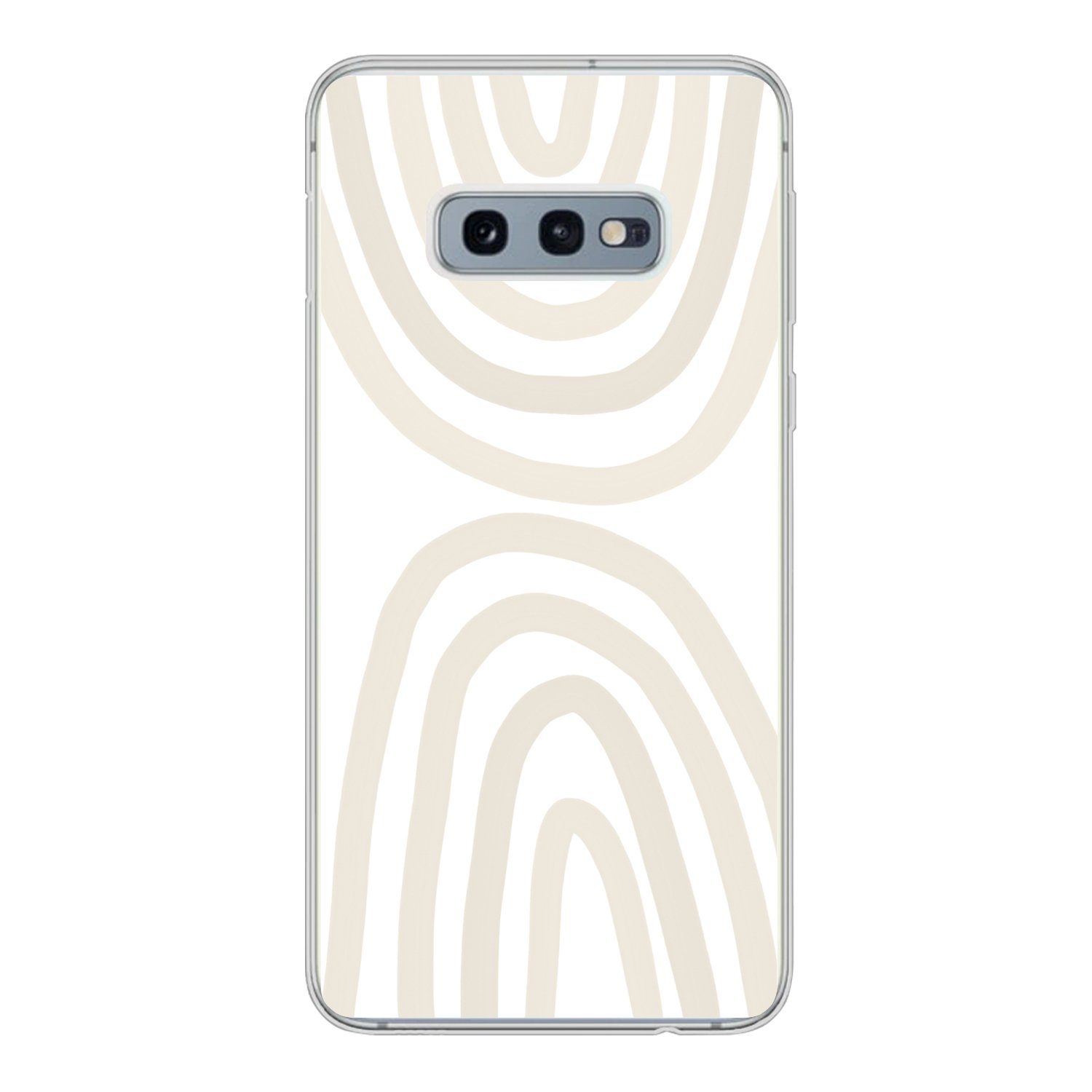 MuchoWow Handyhülle für Samsung Galaxy S10e Regenbogen - Pastell - Design - Abstrakt, Phone Case, Silikon, Schutzhülle Dünn