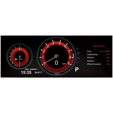TAFFIO Tachometer Für BMW X5 E70 Digital Tacho Kombiinstrument LED