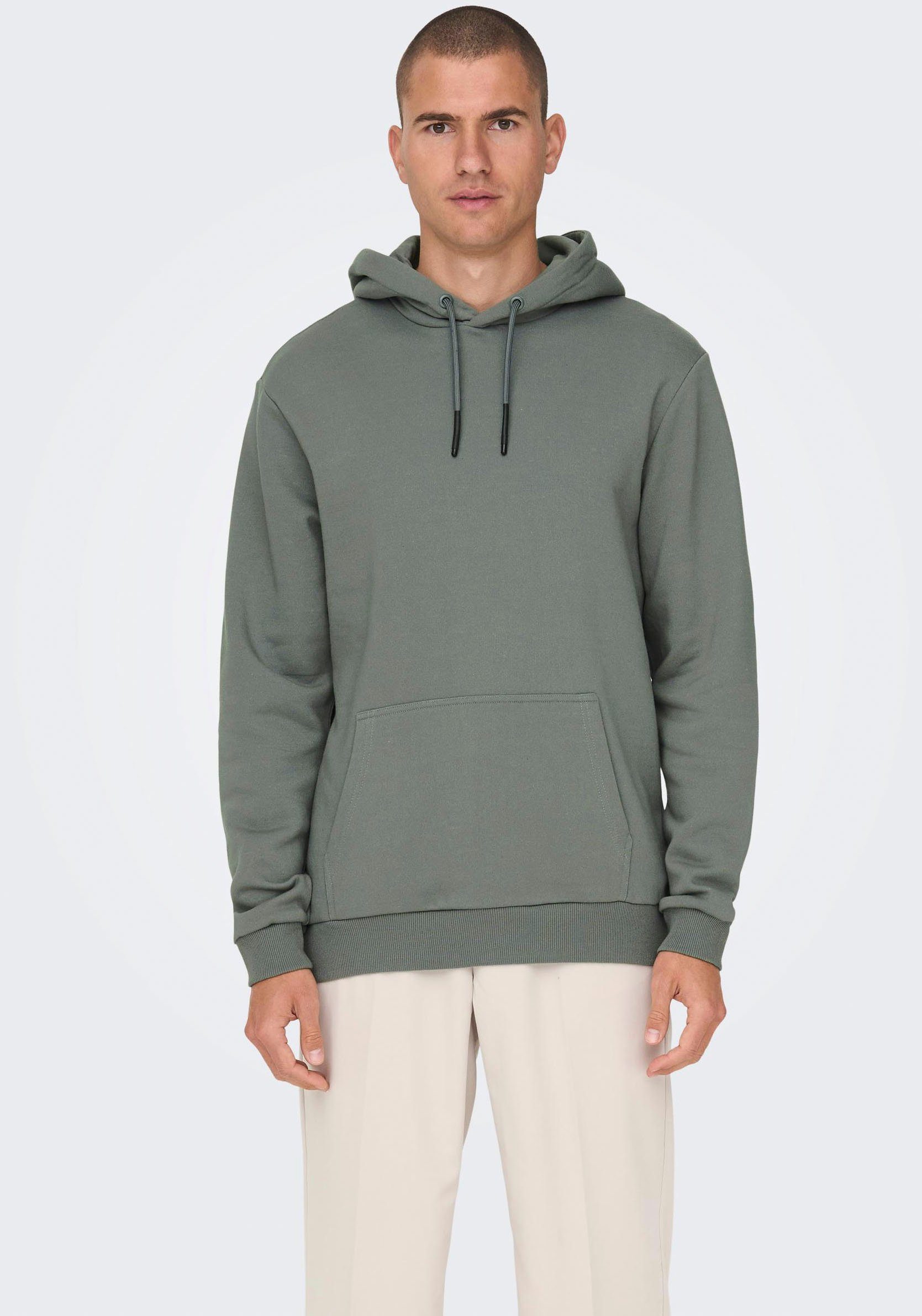 HOODIE NOOS ONSCERES Kapuzensweatshirt SONS SWEAT & Castor ONLY Gray