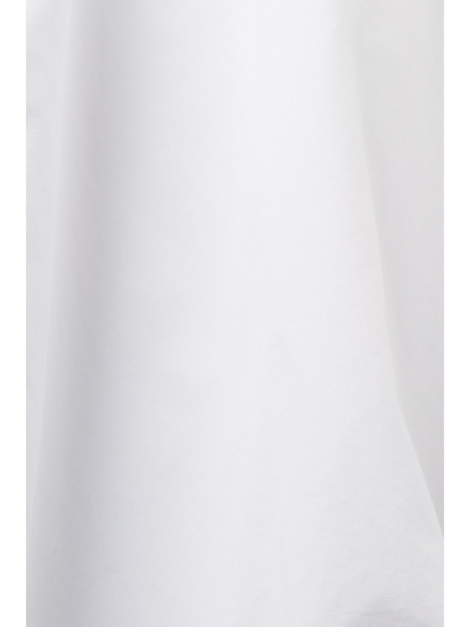 Hemdbluse Langarmbluse % Esprit by Baumwolle WHITE Popeline, 100 edc aus