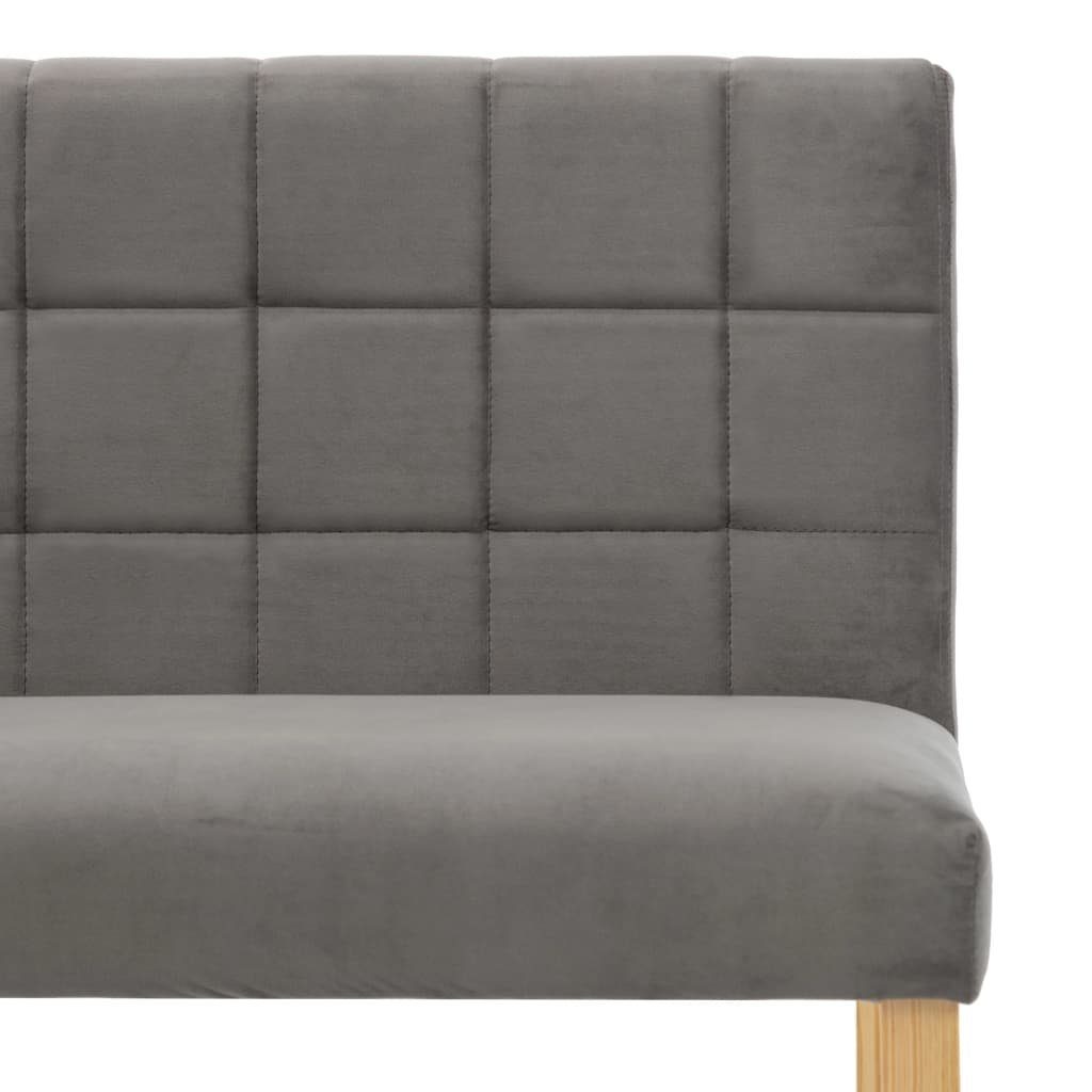 Samt, DOTMALL mit und robust Stabilität Sitzbank Stepp-Design,aus Grau