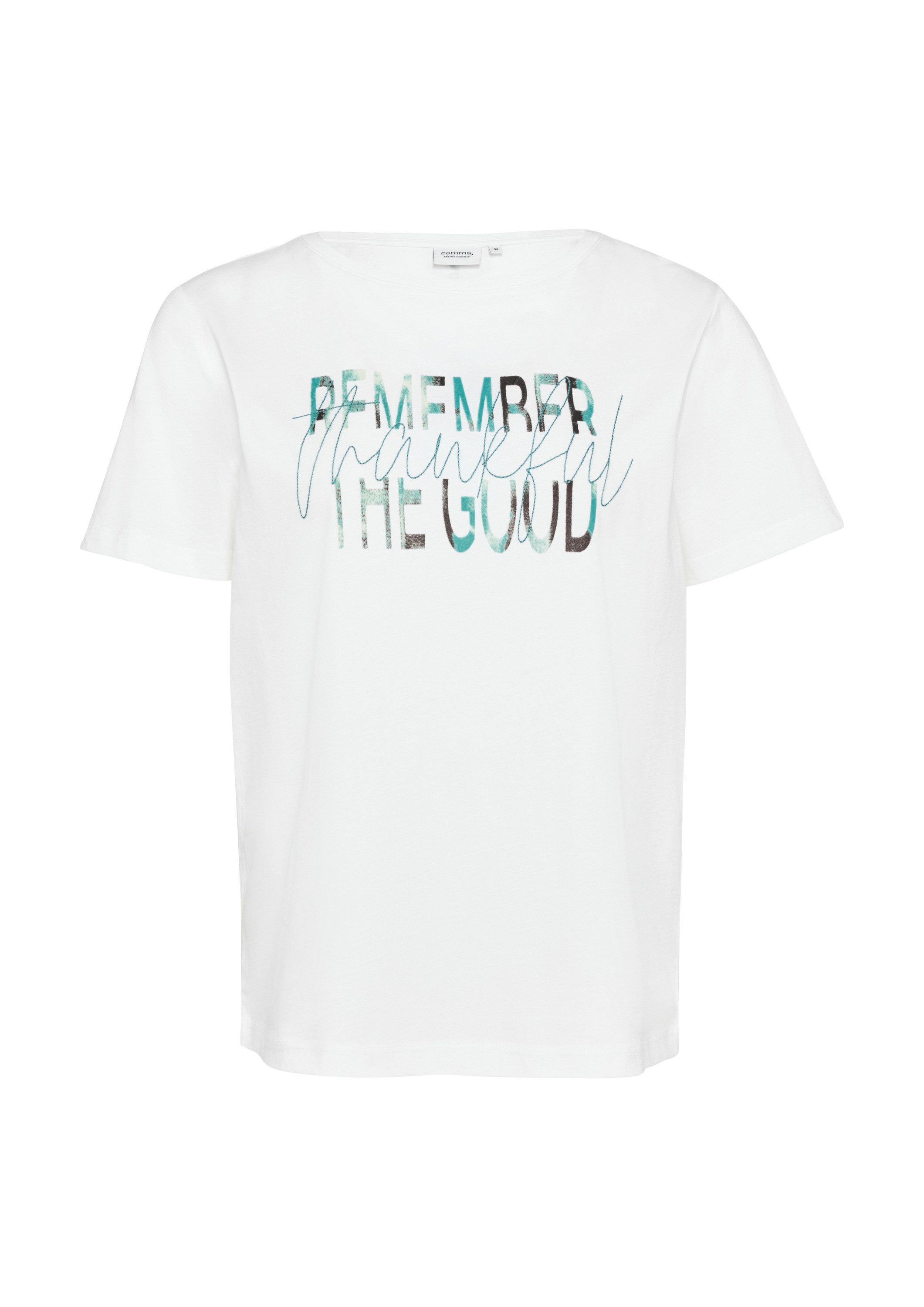 comma Kurzarmshirt T-Shirt T-Shirt mit Artwork