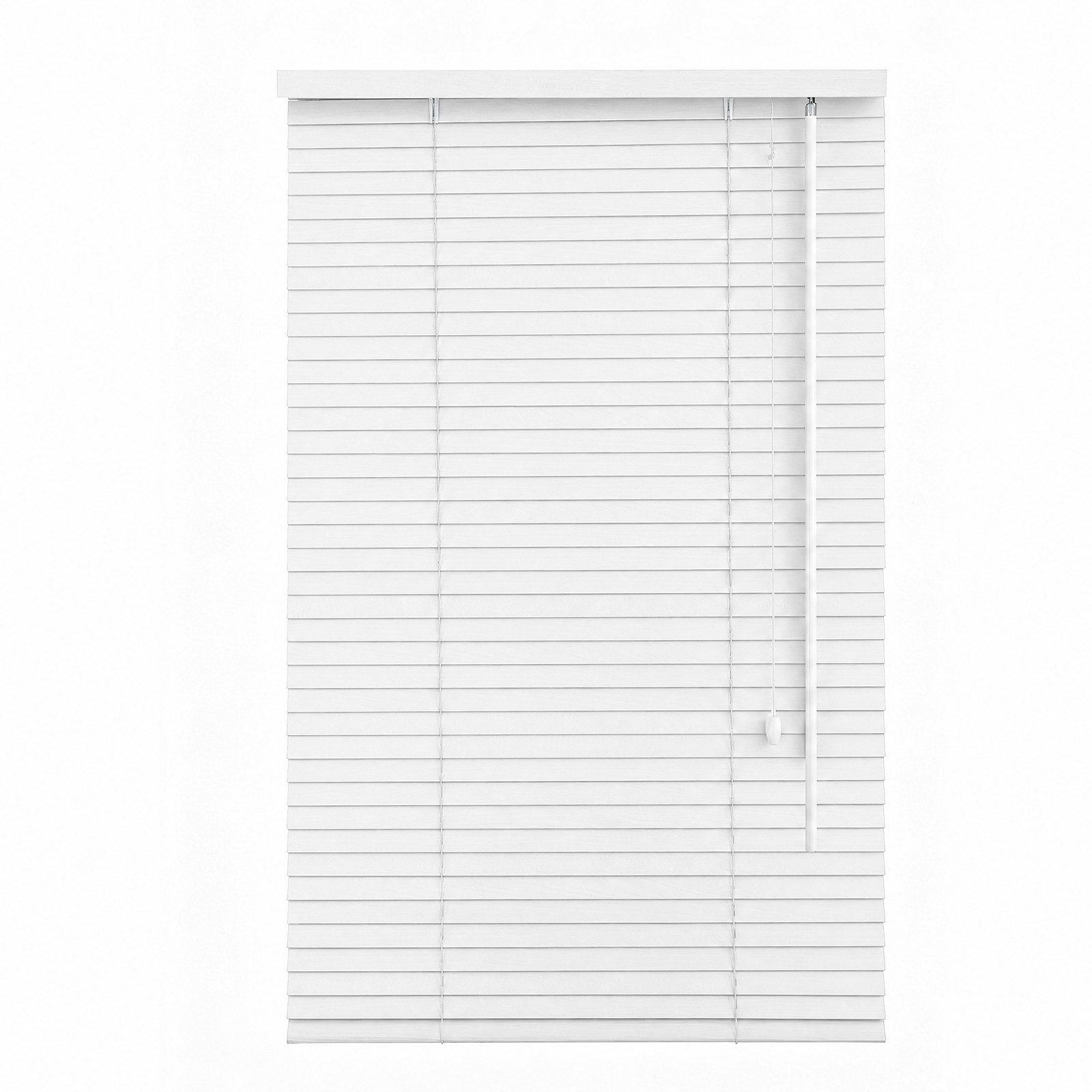 Sekey Jalousie Jalousie Holzjalousie Holz Rollo Plissee Echtholz Lamelle 35mm Weiss, Montagemöglichkeiten: Mit oder ohne Bohren