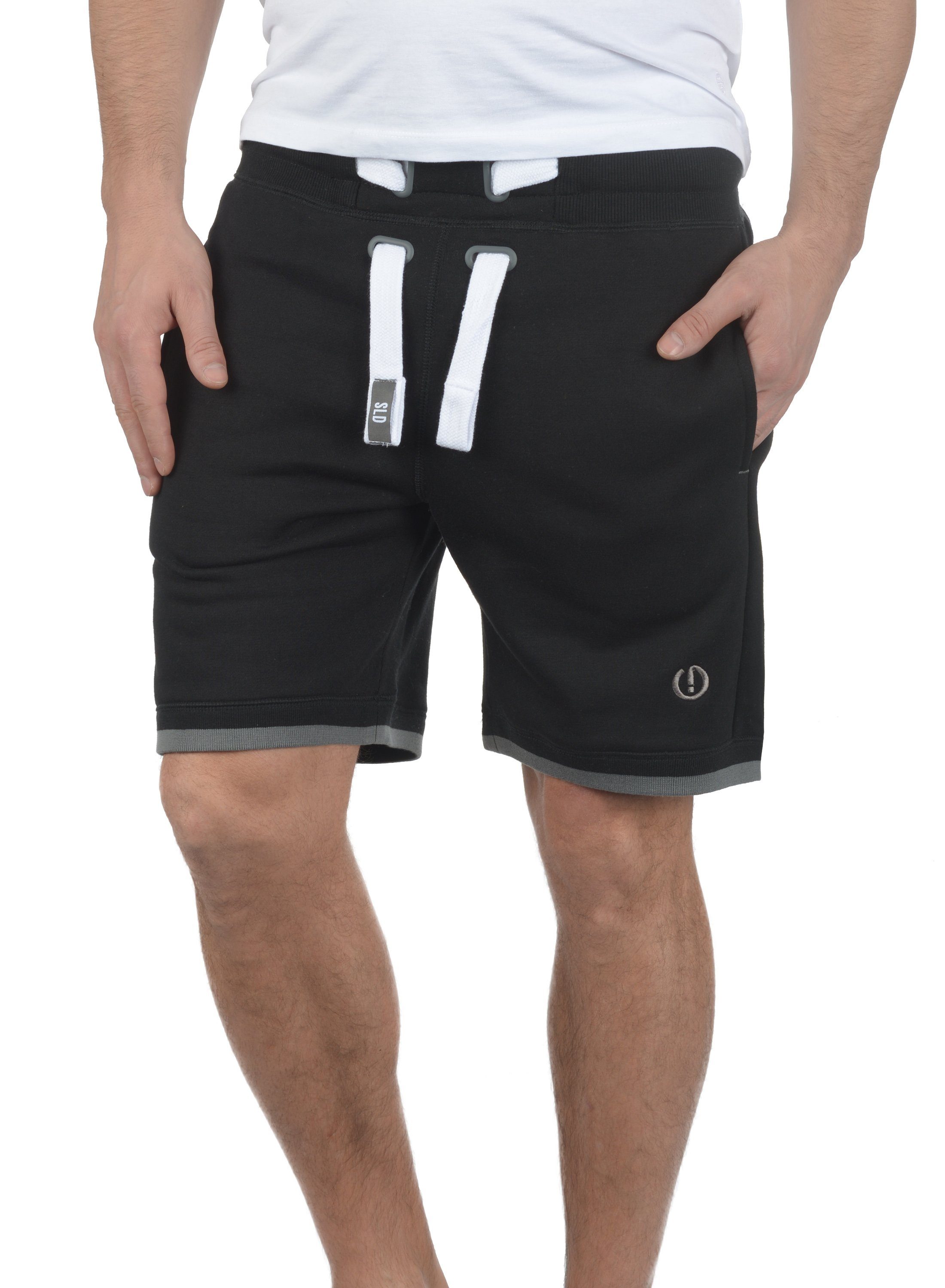 !Solid Sweatshorts SDBenjamin Shorts kurze Hose mit Kontrastkordeln Black (9000)